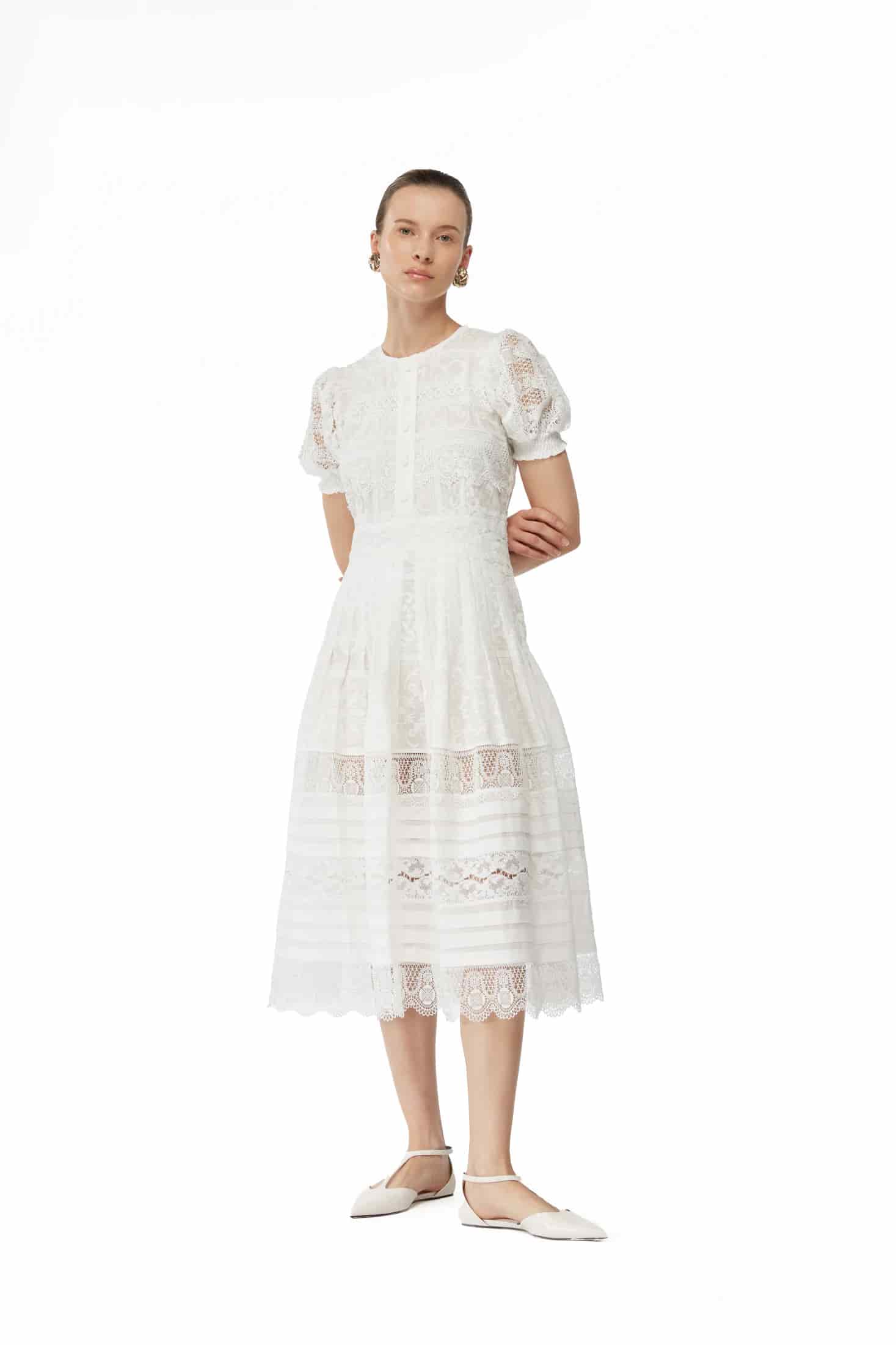 ETOILE MIDI DRESS WHITE - miniatura 2