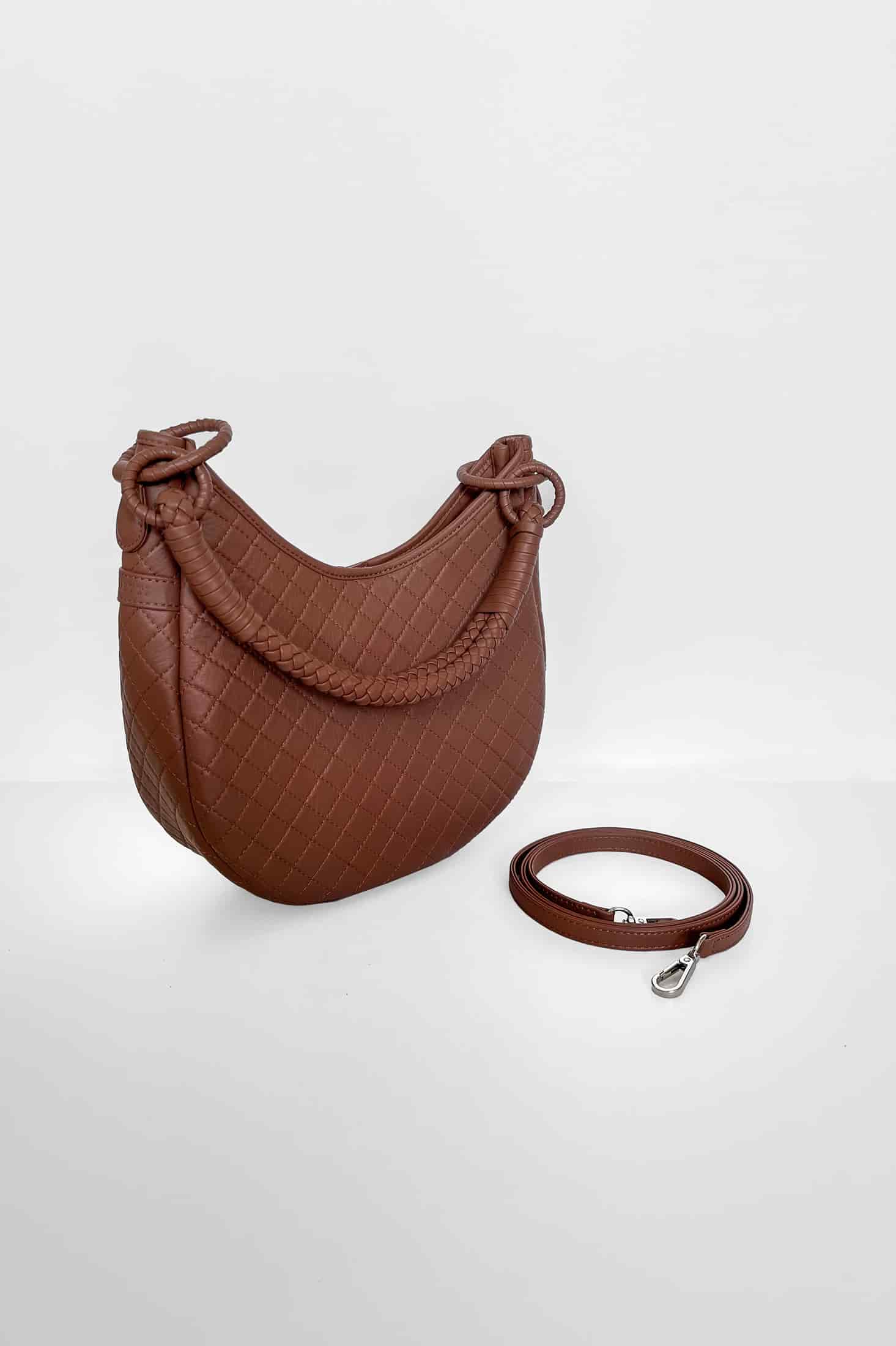 Saddle Shoulder Bag, Brandy - miniatura 5