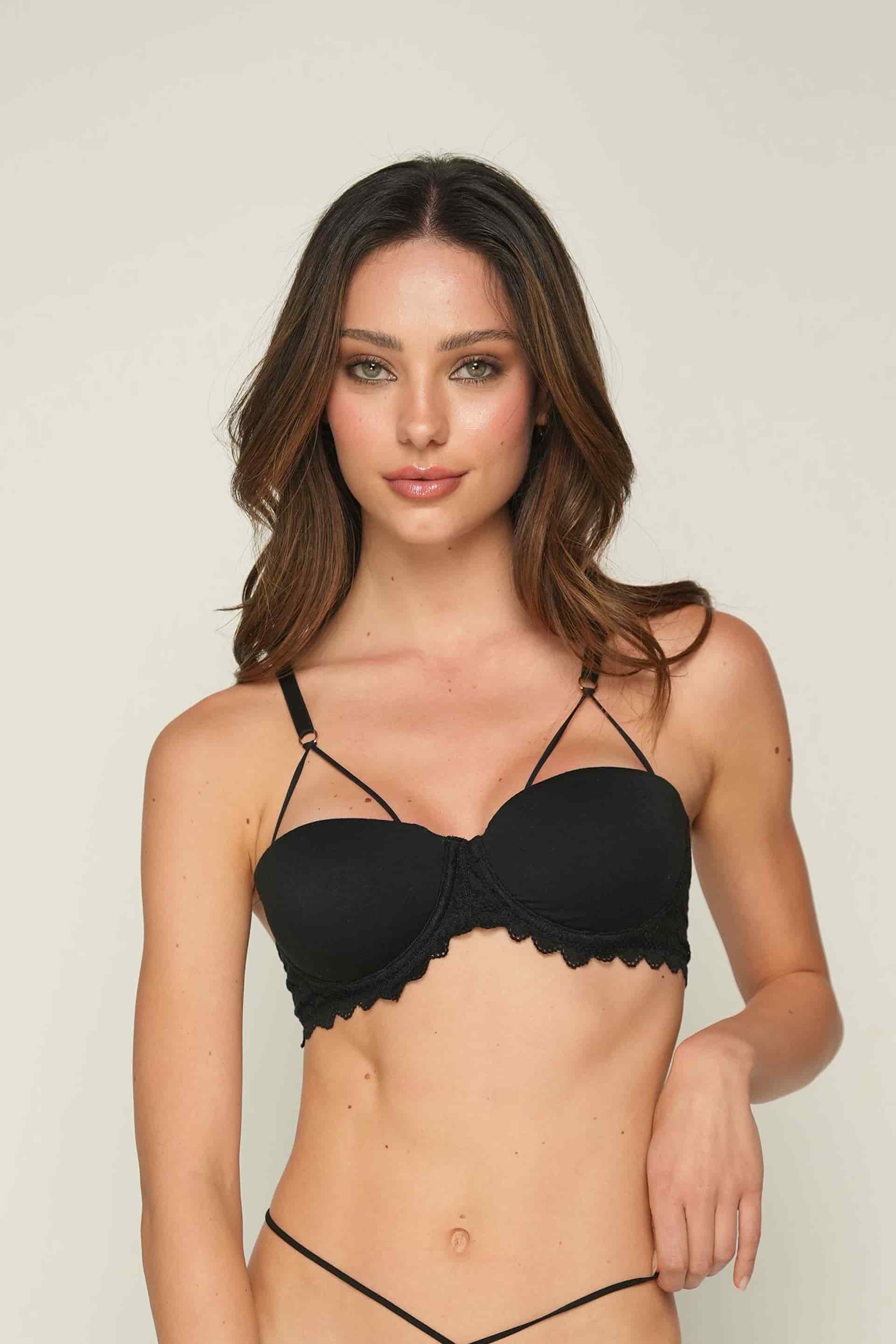 STRAPLESS ELLIPSE CONTINUIDAD NEGRO - miniatura 1
