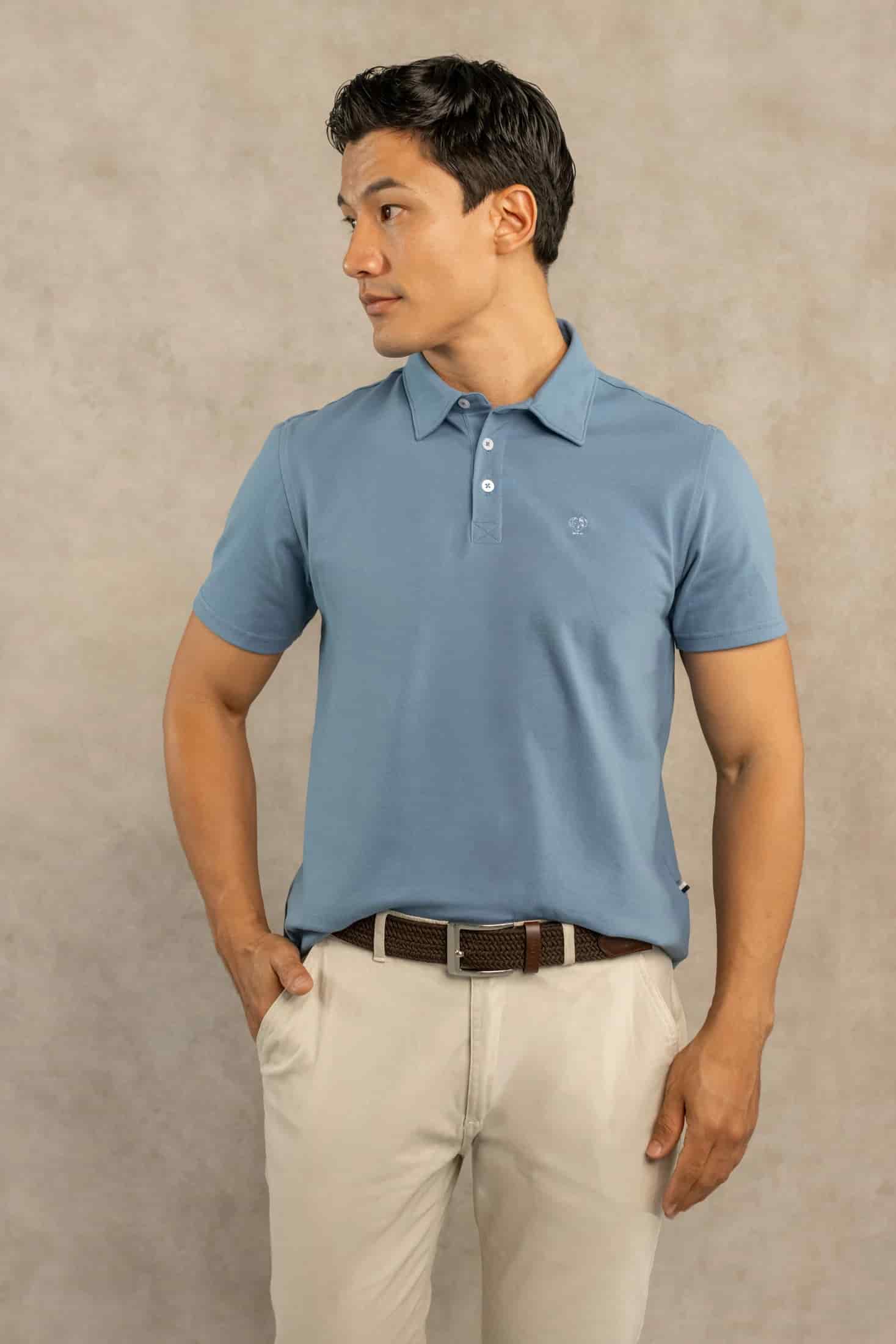 Polo Antimanchas Azul Chino - miniatura 4