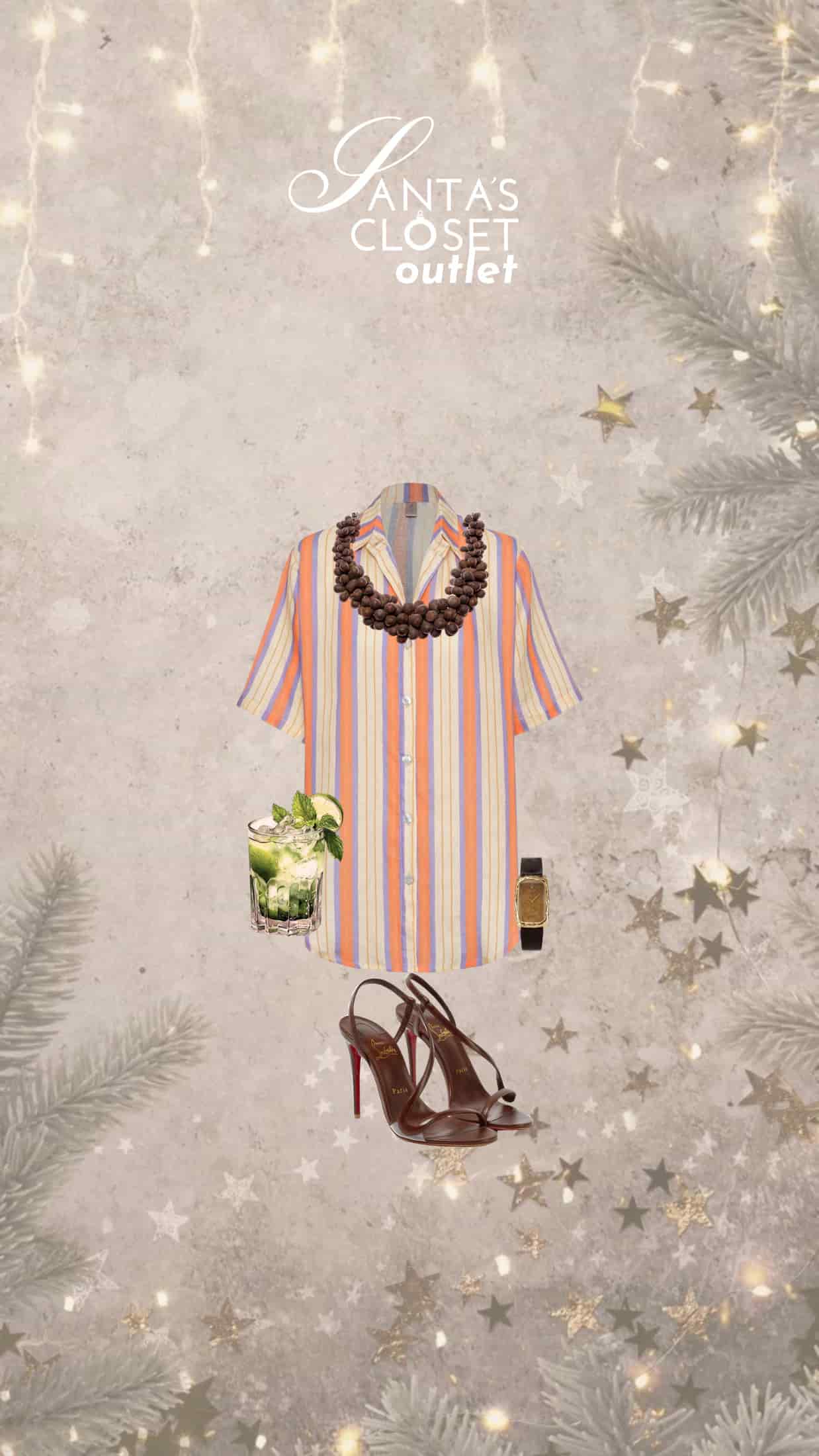 CAMISA MYSTIC ORANGE STRIPE - miniatura 2