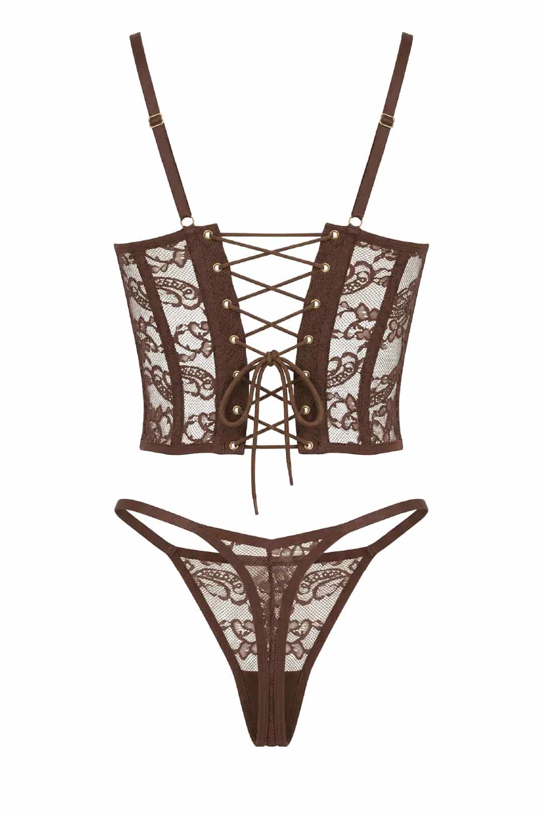 SET CORSET BERRY NEGRO - miniatura 6