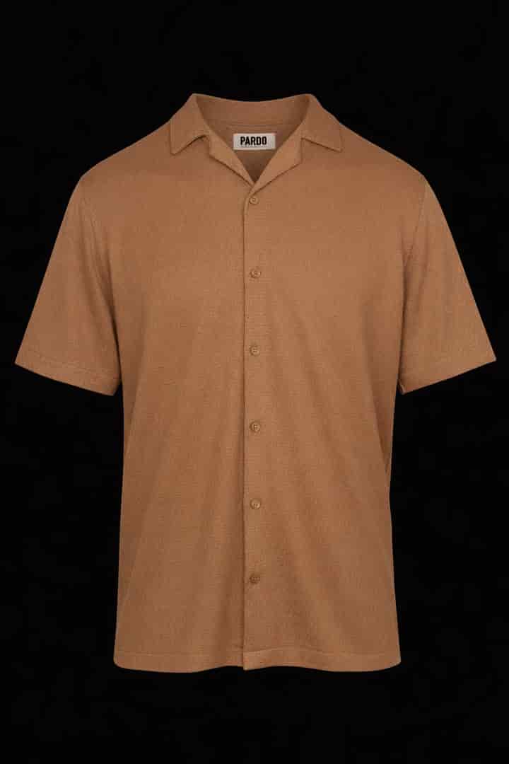 Camisa tejida ligera café - miniatura 2