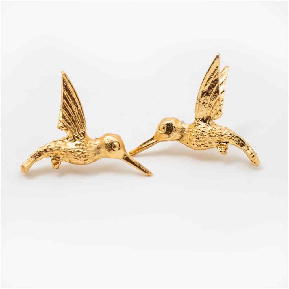 Aretes Topo Encuentro Dorado - miniatura 1
