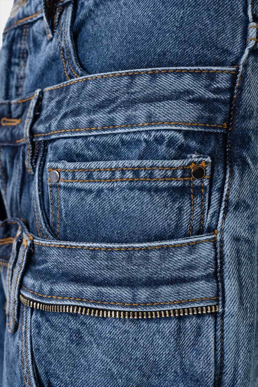 VENENO JEAN TRIPLE WAISTBAND BLUE - miniatura 11