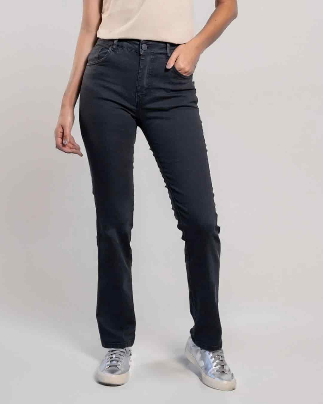 Jean Elastico Bota Recta Negro - miniatura 3