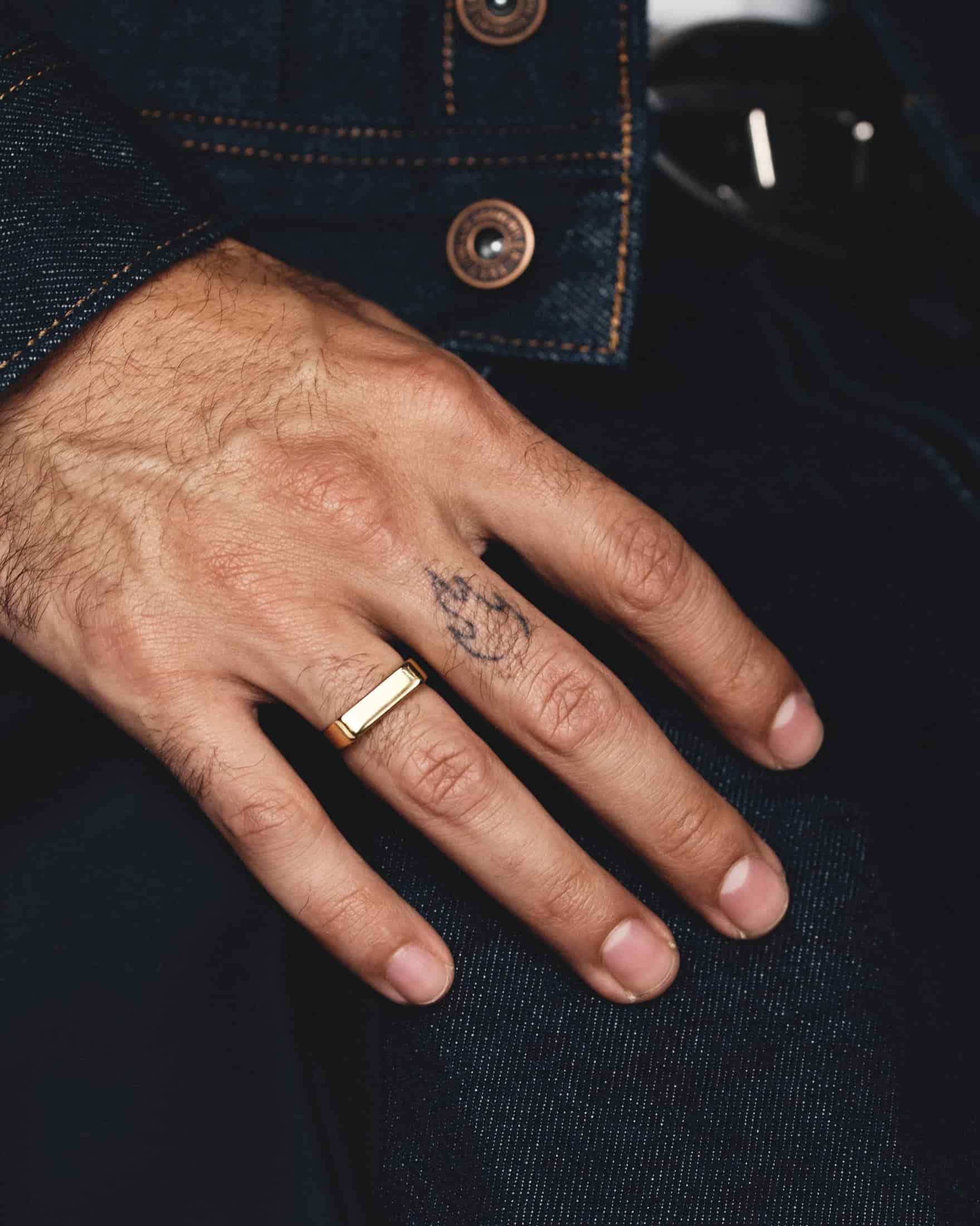 Anillo Slim Dorado - miniatura 2