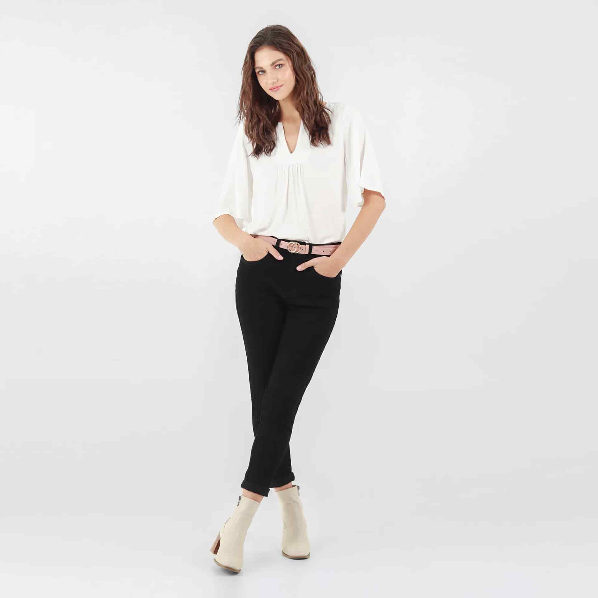 Jean Tiro Medio Bota Skinny - miniatura 16