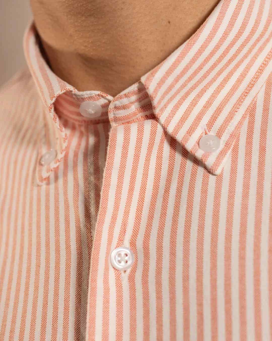 Camisa Antimanchas Oxford Rayas Coral - miniatura 5