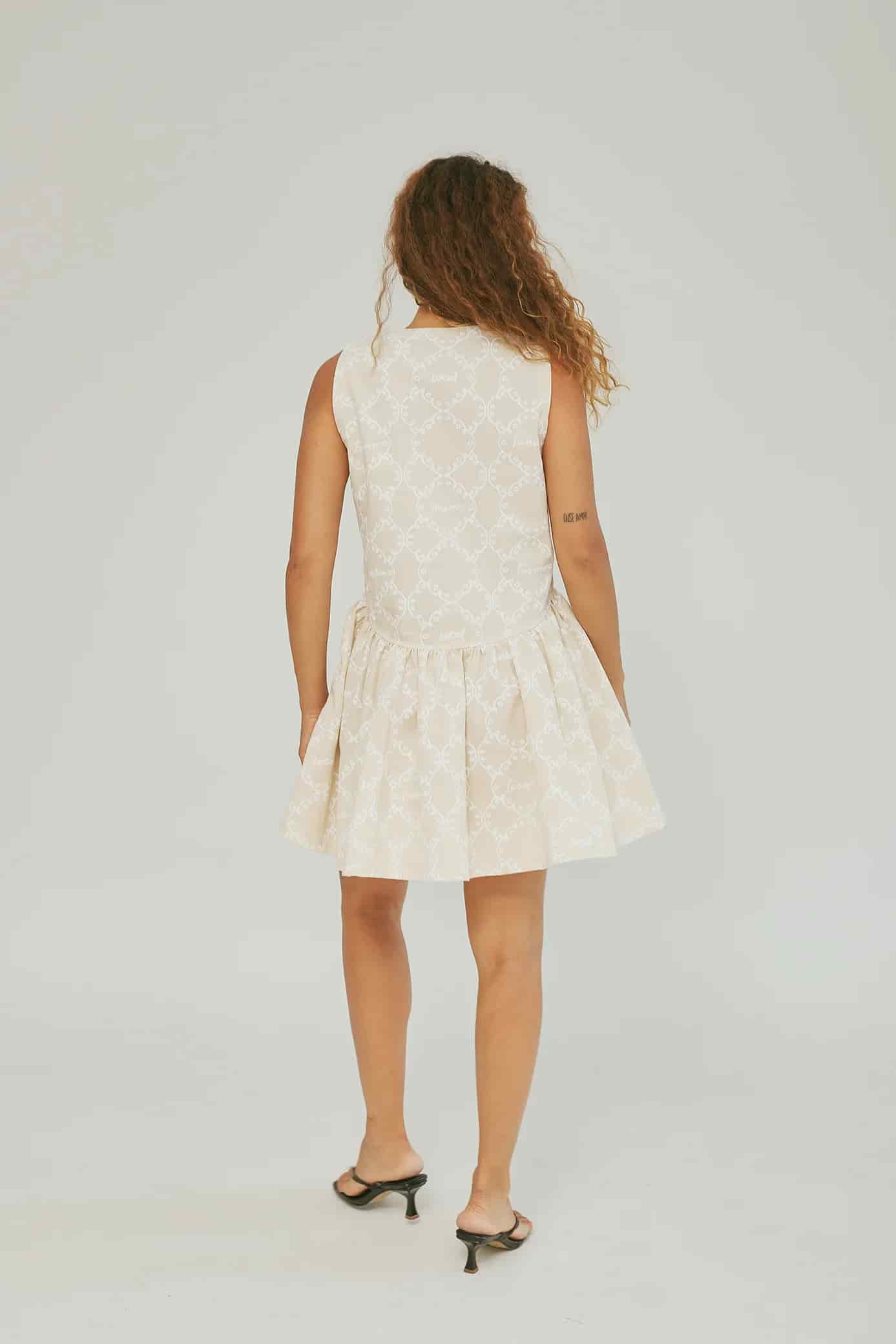 Vestido Azúcar Mantel Crudo - miniatura 6