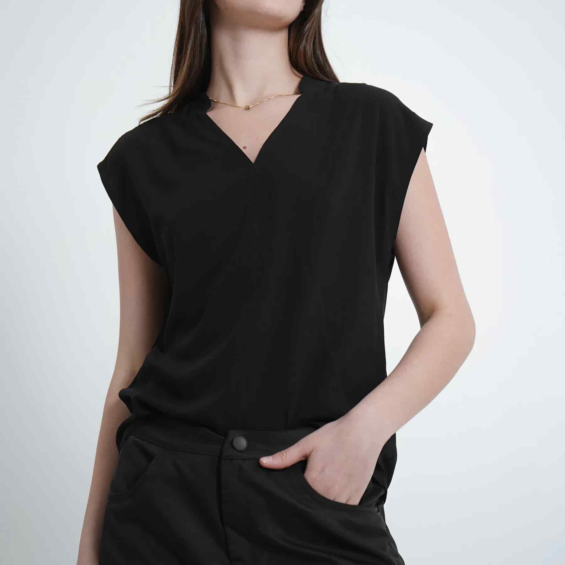 Blusa Cuello Neru Manga Sisa - miniatura 3