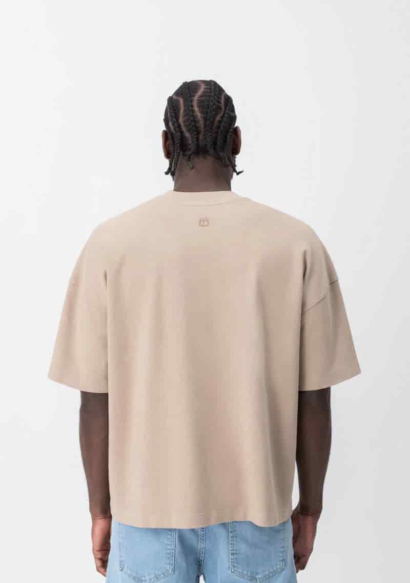 Fundamentals brown box fit t-shirt - miniatura 3