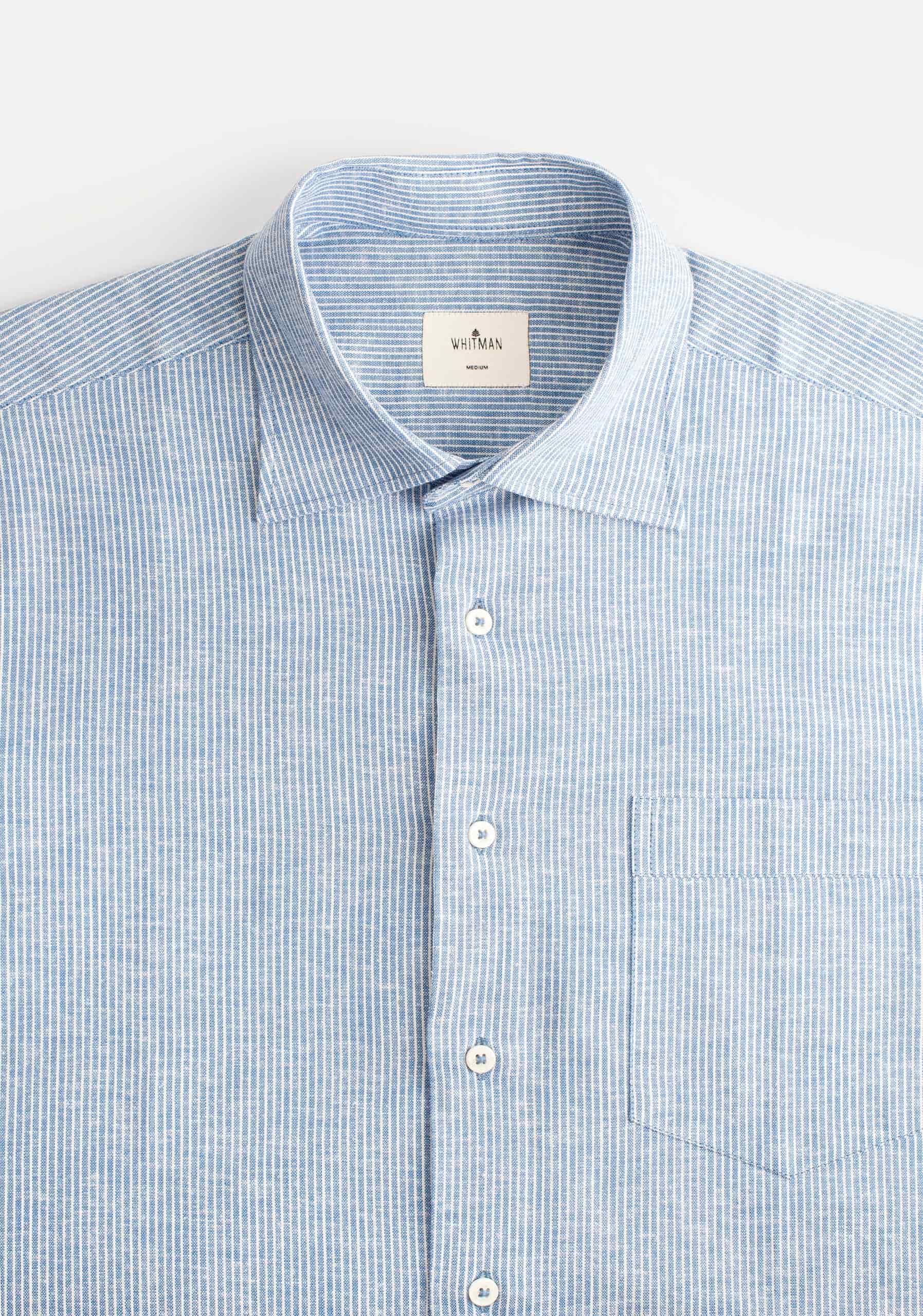 Camisa H CI Jamaica Rayas Delg Azul Medio - miniatura 6