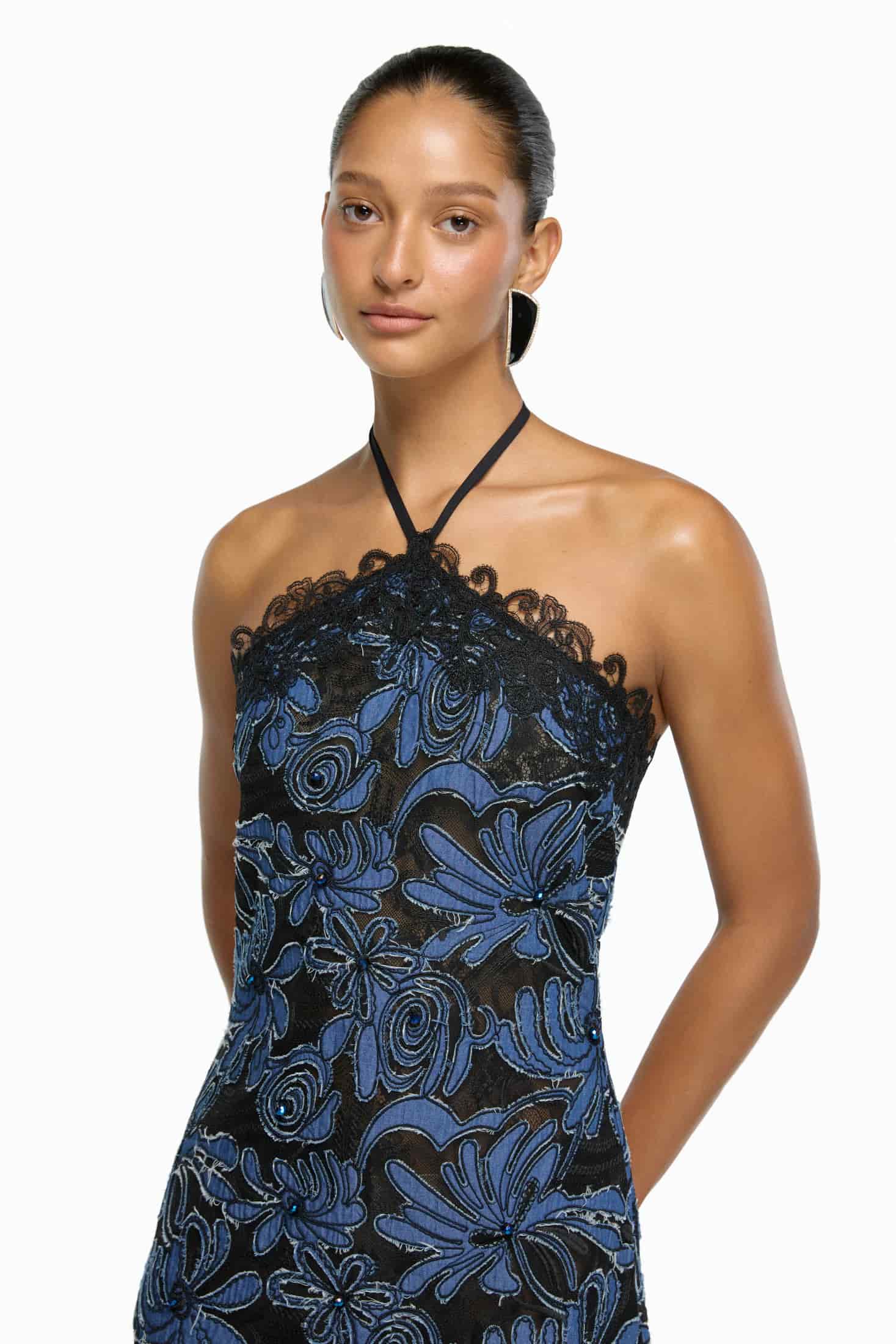 MYSTIQUE MINI DRESS NAVY - miniatura 5