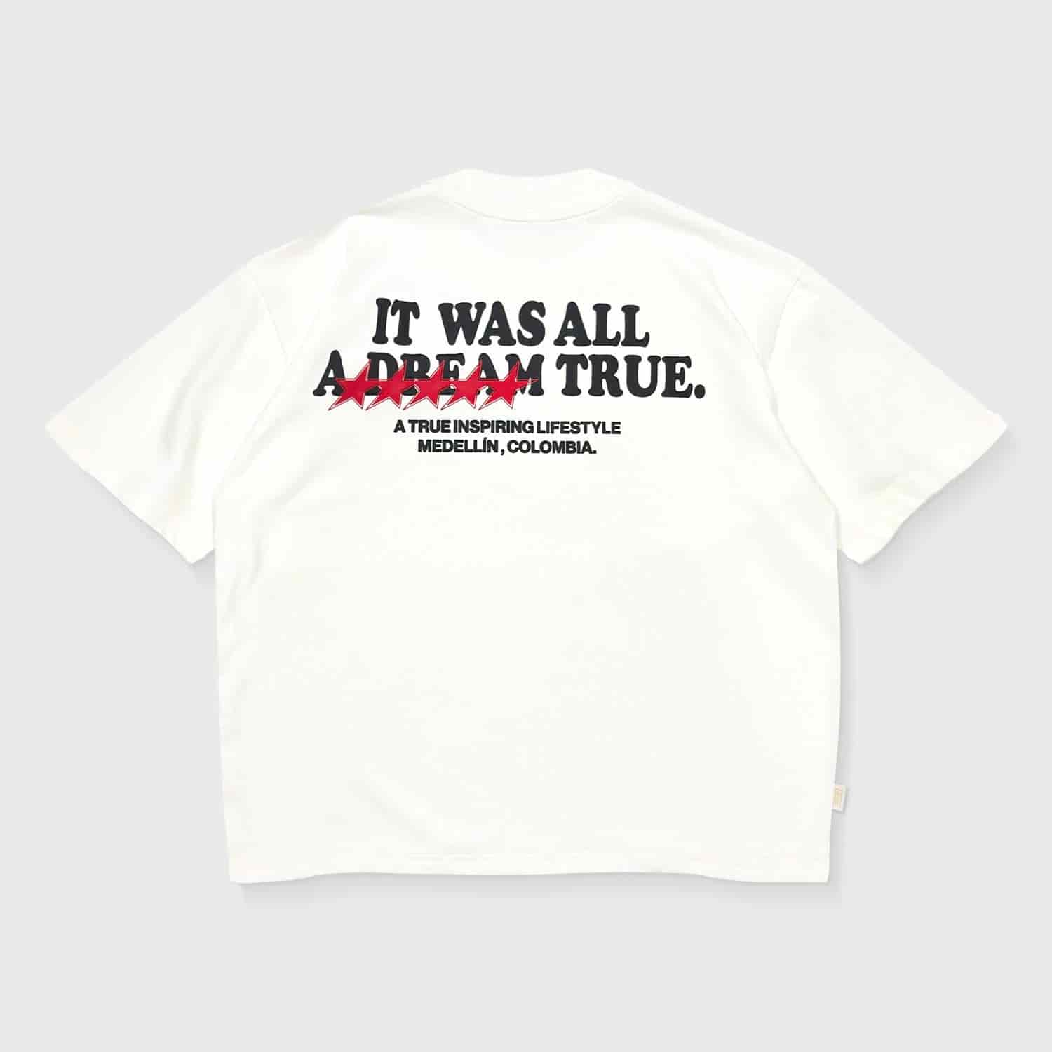 Dream True Boxy T-Shirt - Cream - miniatura 1