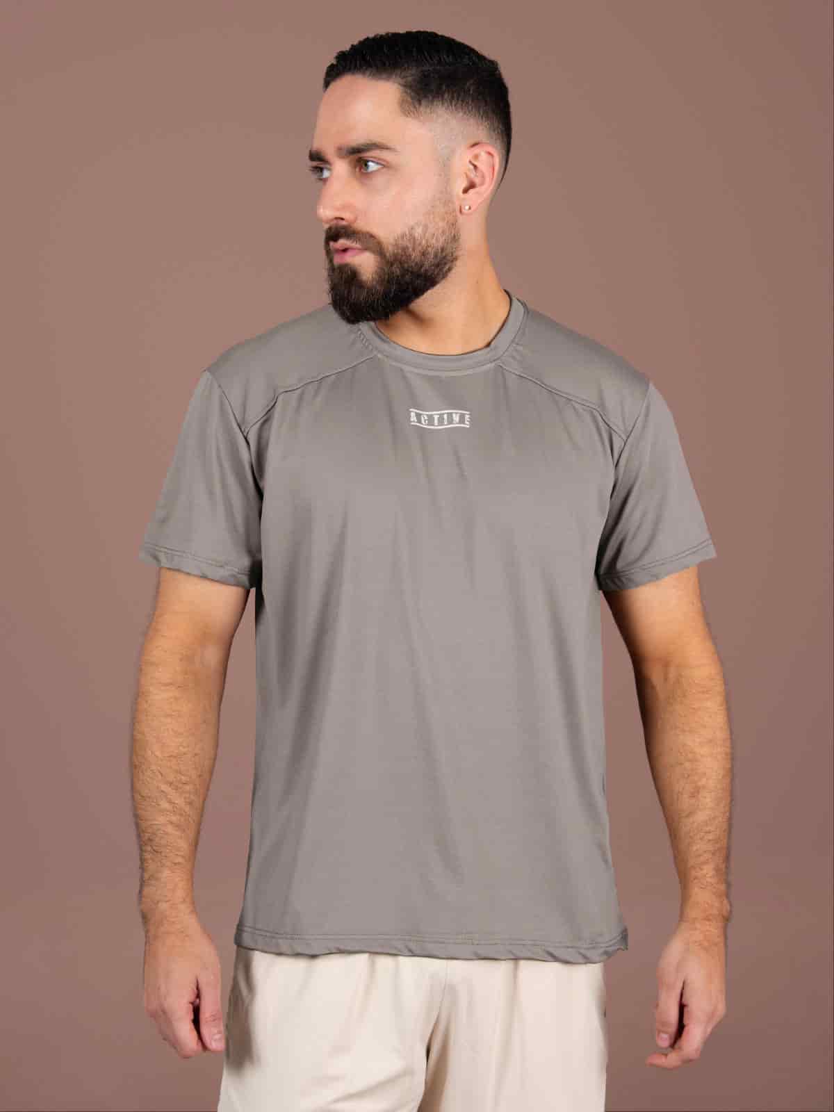 CAMISETA QATAR HOMBRE GRAY - miniatura 1