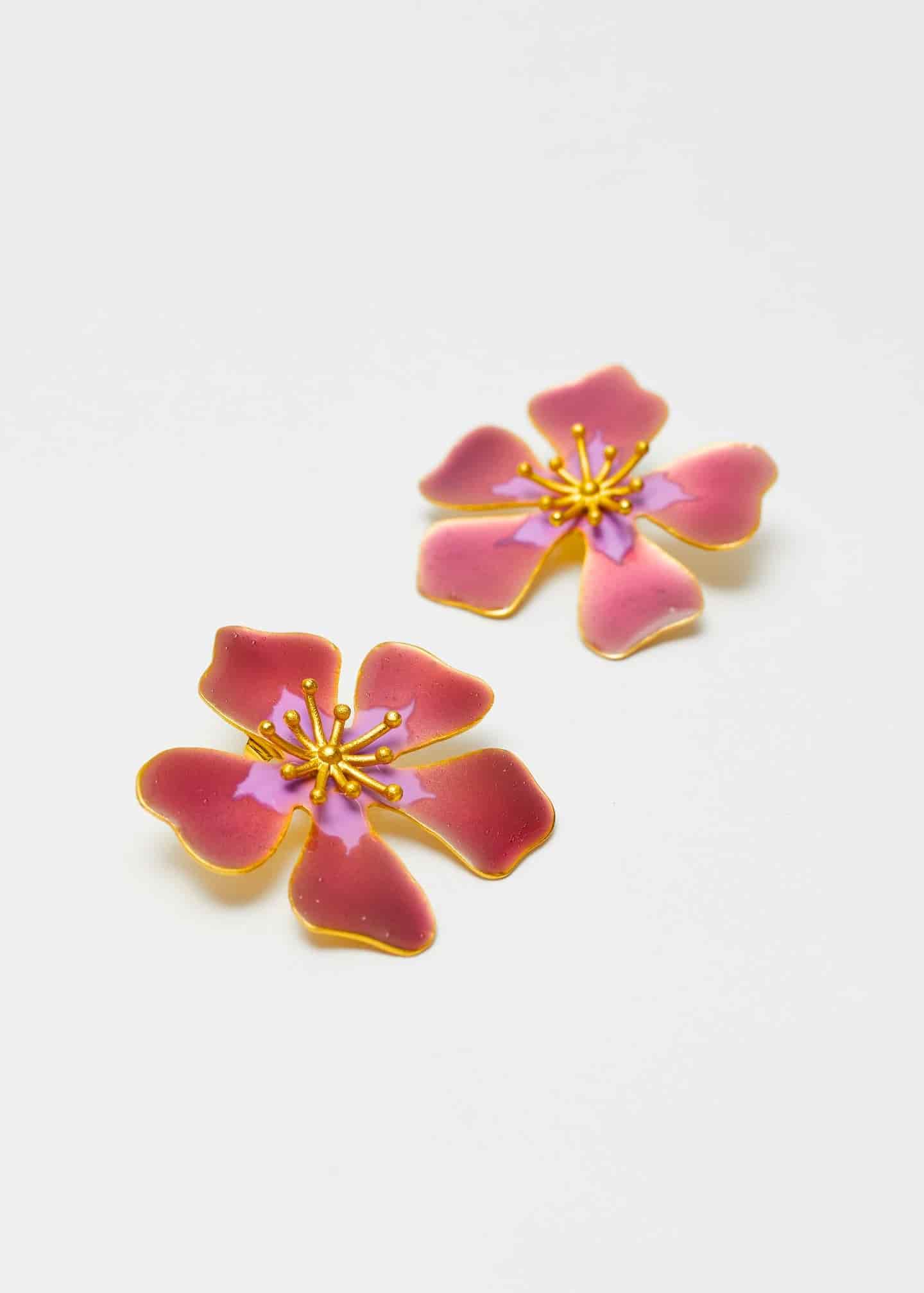 Aretes Aurora Maxi Burgundy - miniatura 2