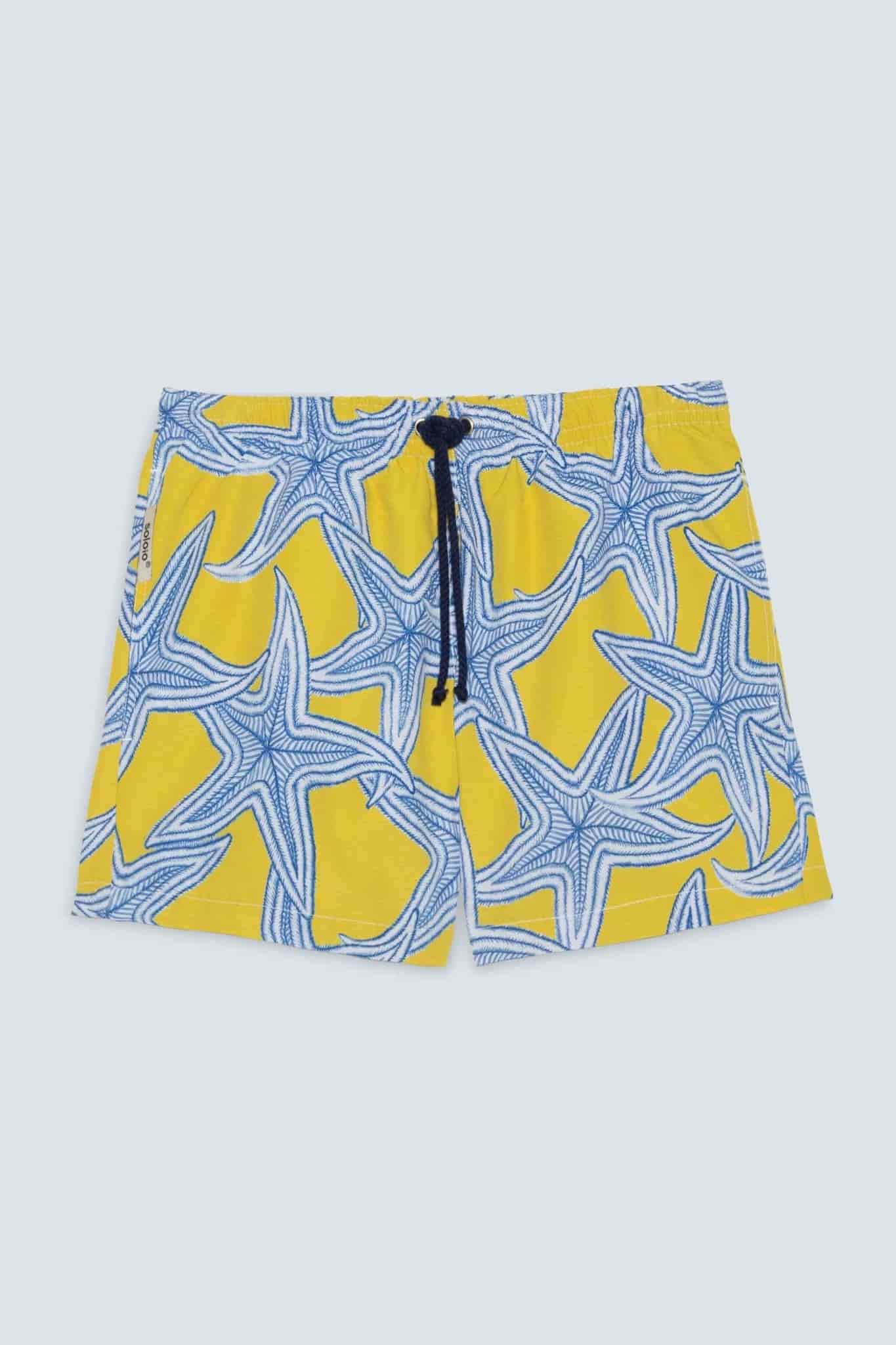 Men's star yellow swim trunk - miniatura 1