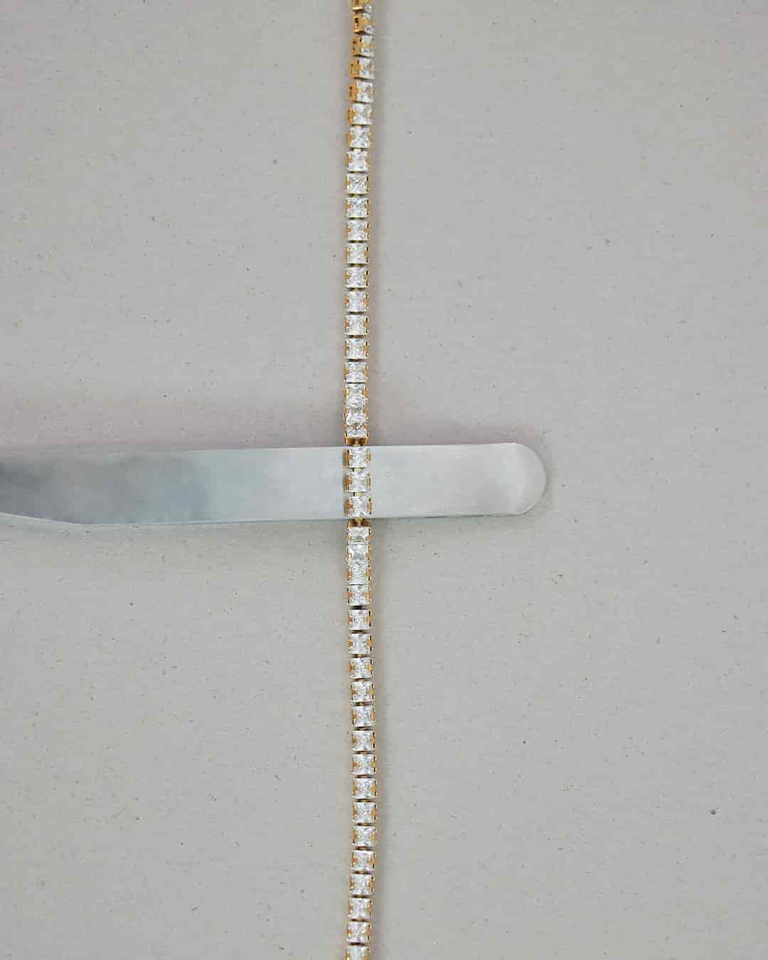 Pulsera Tennis Cristales - Acero Inoxidable - miniatura 7