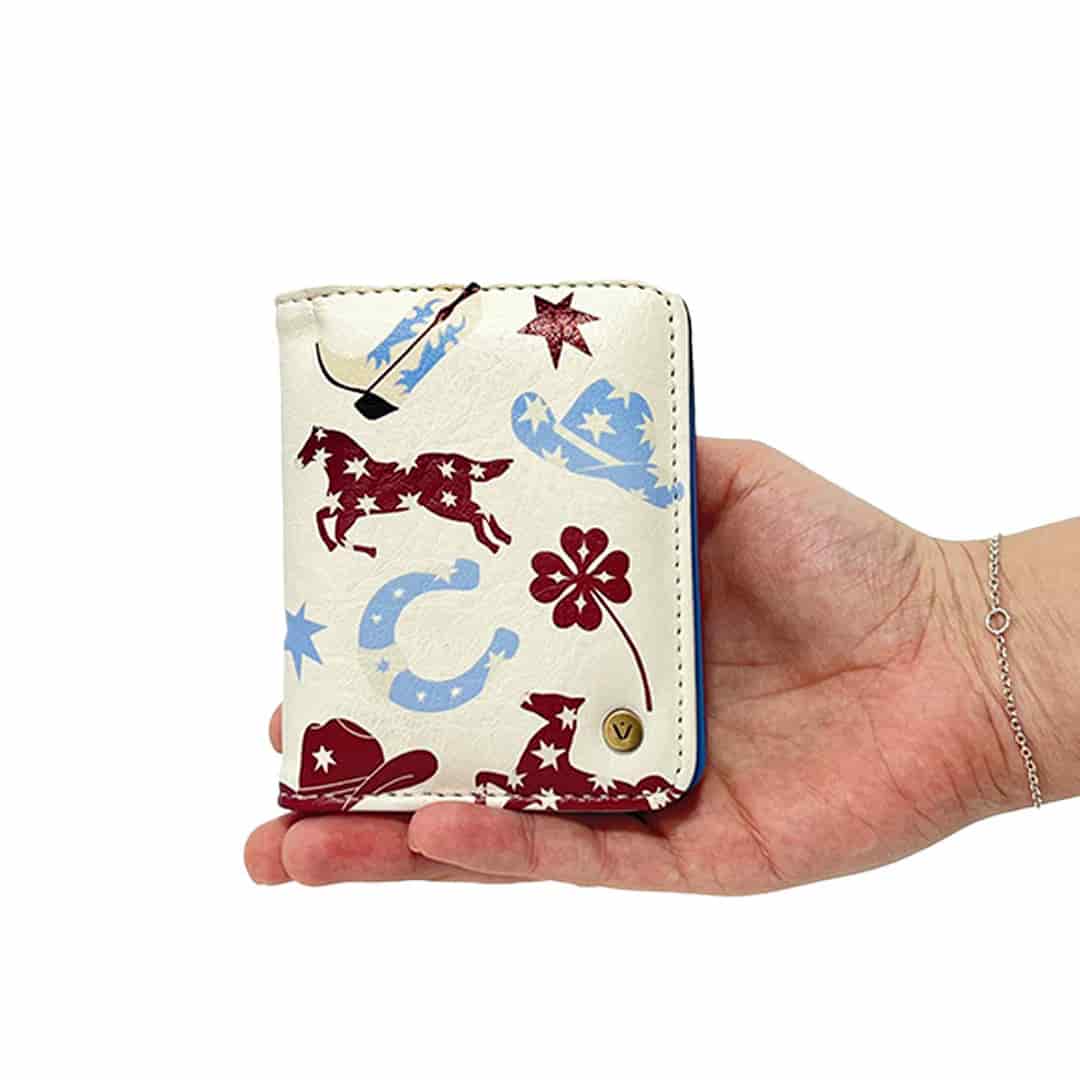 Portadocumentos Para Mujer Brasil Con Broche Estampado Lucky Stars - miniatura 4