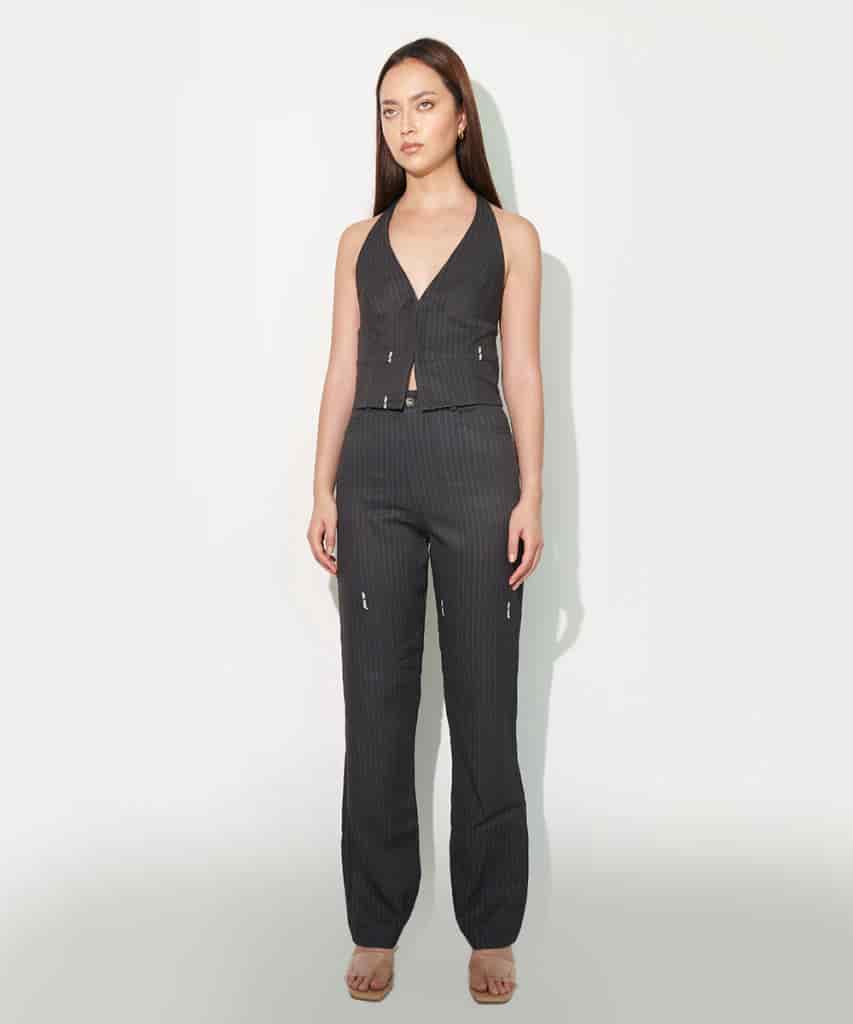 Howdy Pants in Black Pinstripe - miniatura 2