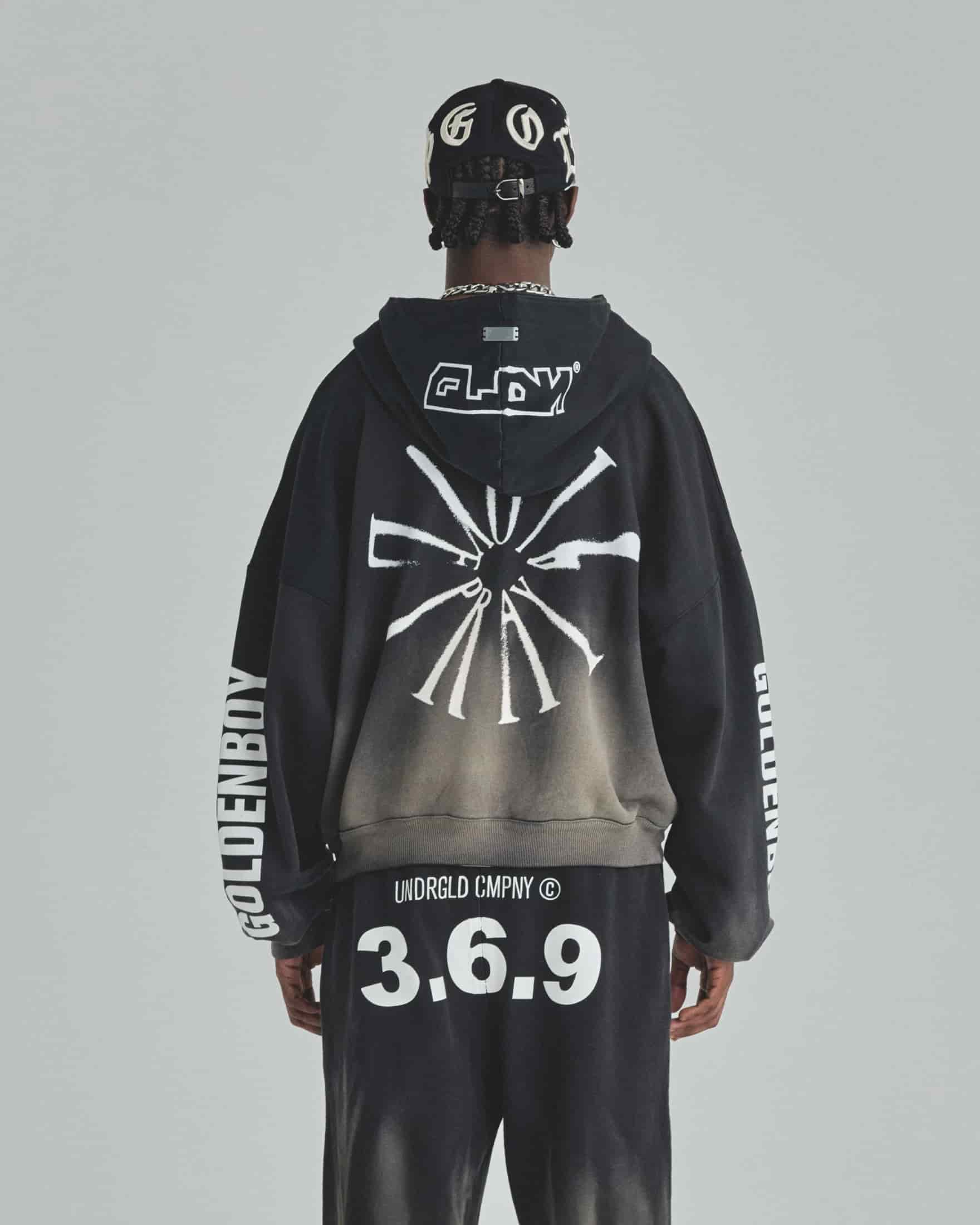 Spring Pray 4 Love Zip Up Boxy Fit Hoodie Sandblast Gray Flame - miniatura 7