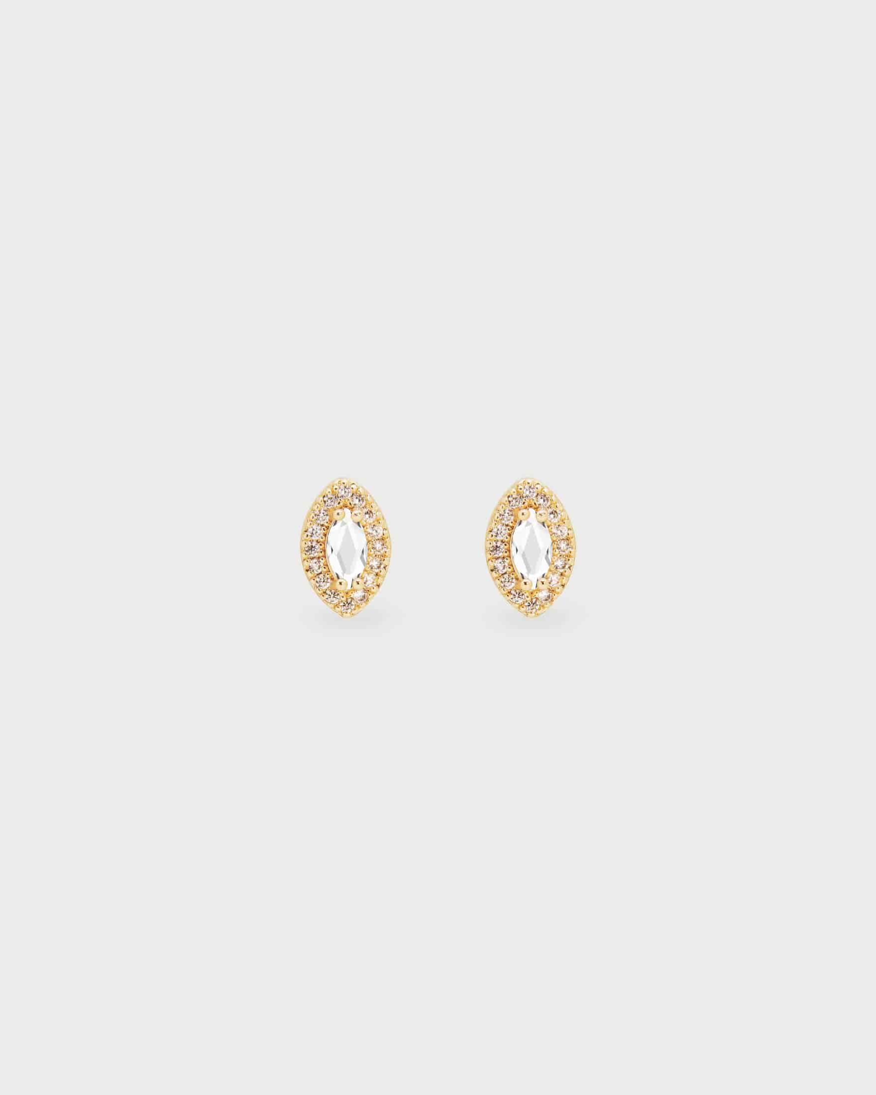 Aretes Oval Cristales - miniatura 1