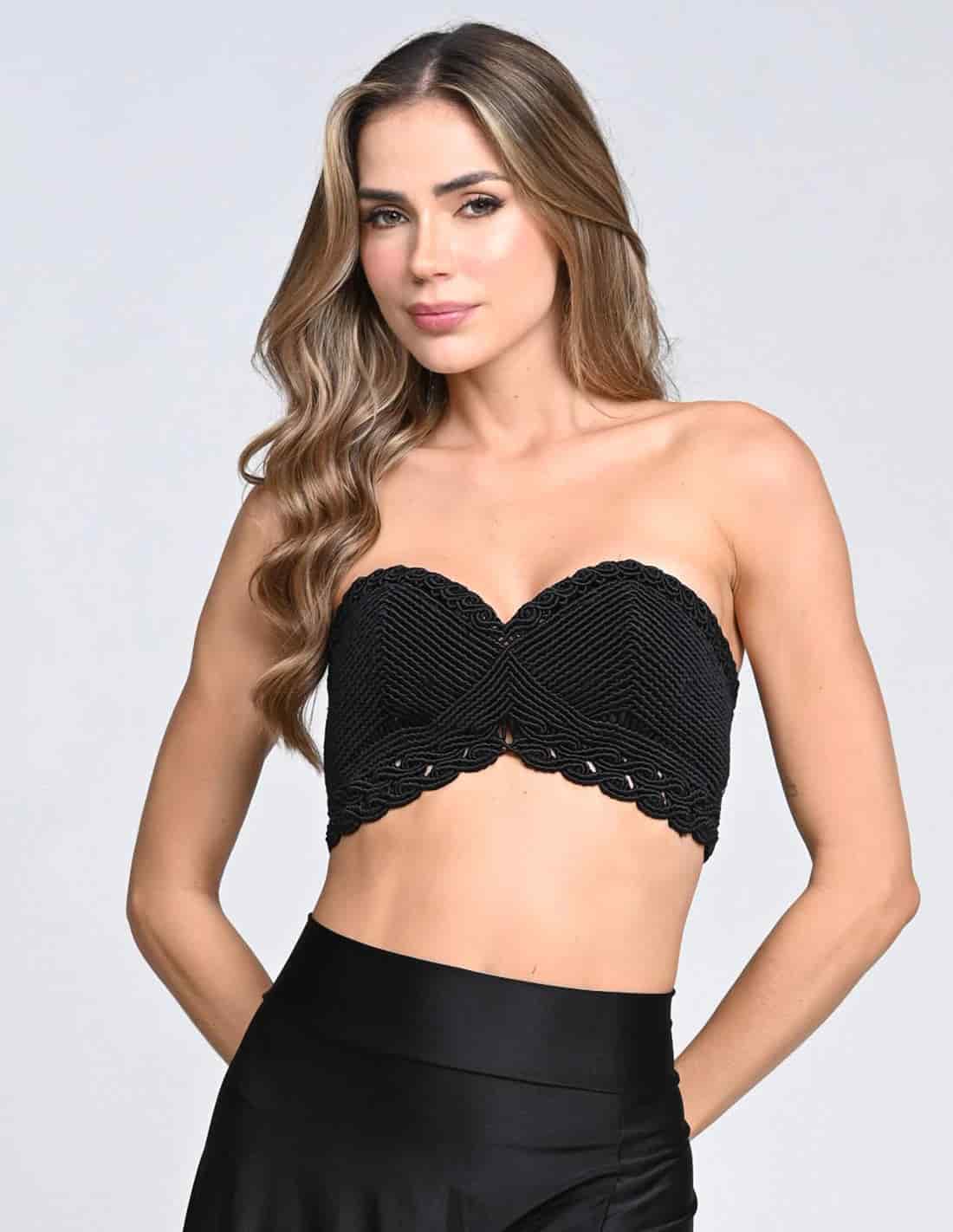 Crop Top Lovar Negro - miniatura 1
