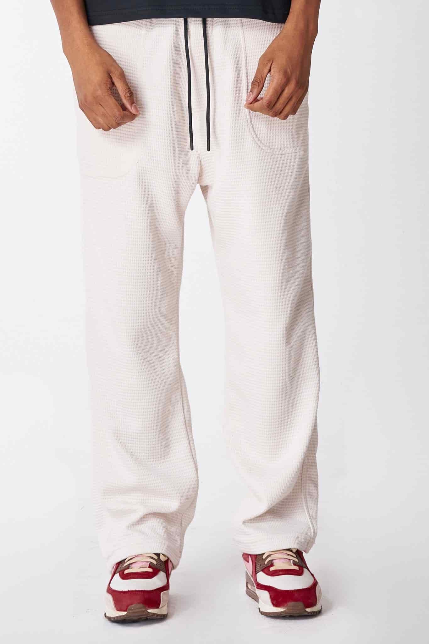 Sweet pant Marfil textura cuadros 14372 - miniatura 1