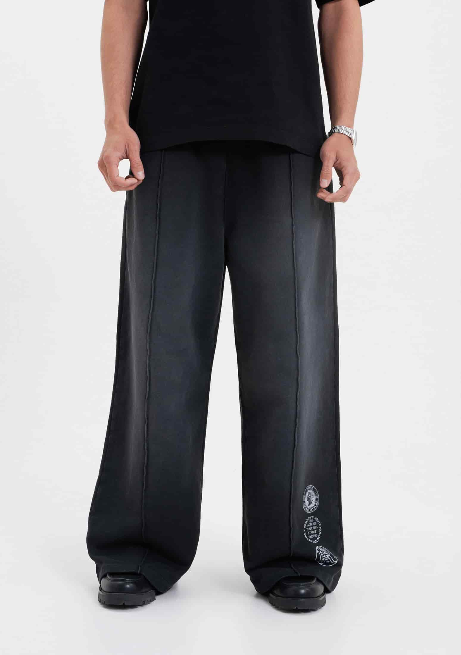 Across The Lines Black Jogger - miniatura 2