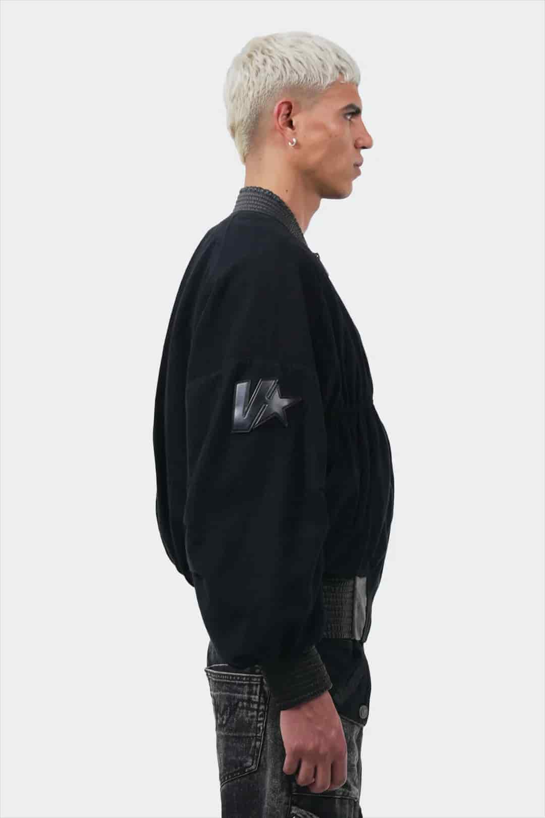 VENENO CHAQUETA DENIM CUERO BOMBER - miniatura 6