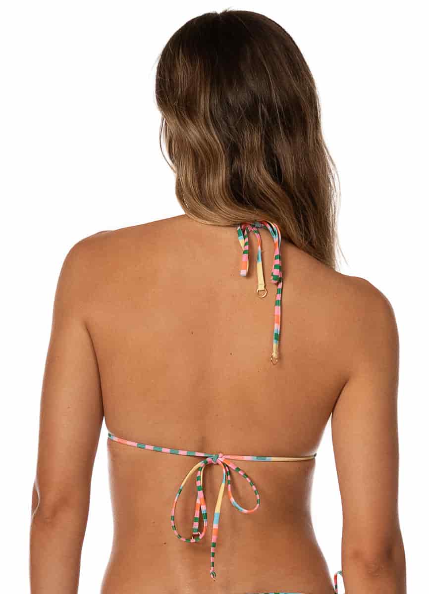 Maaji Striped Paradise Zeny Sliding Triangle Bikini Top - miniatura 4