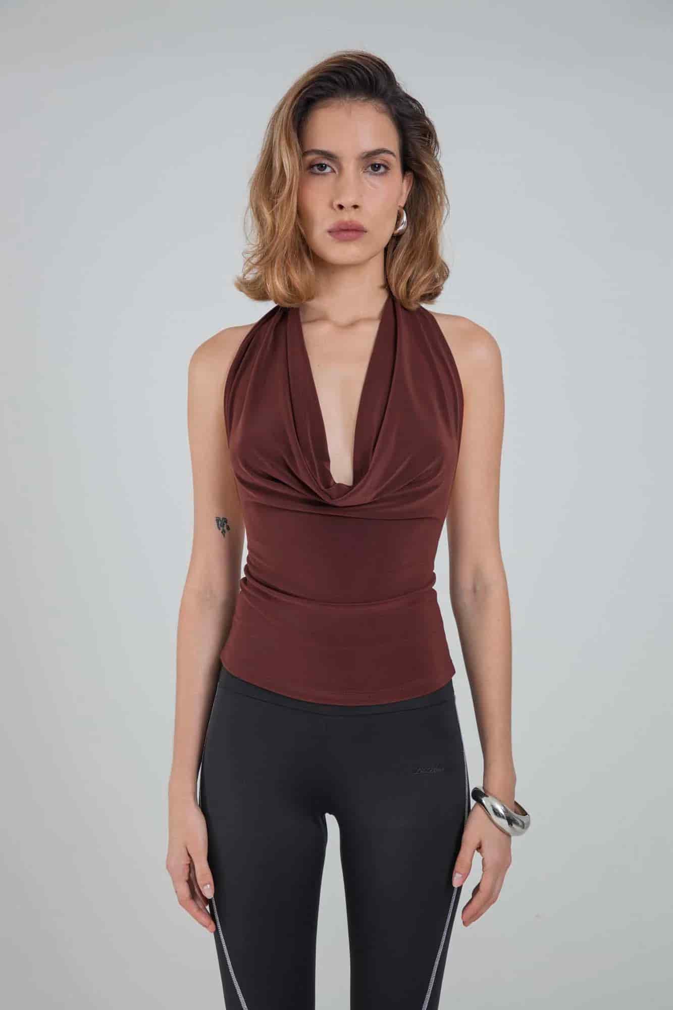 OPHELIA BROWN TOP - miniatura 13