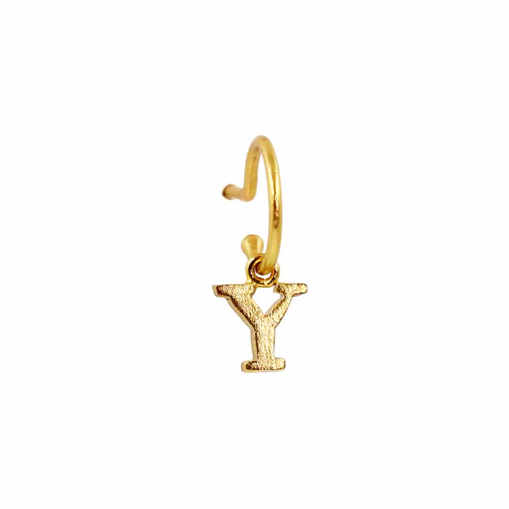 PreOrder Baby Hoops 9mm Letra Gold - miniatura 22