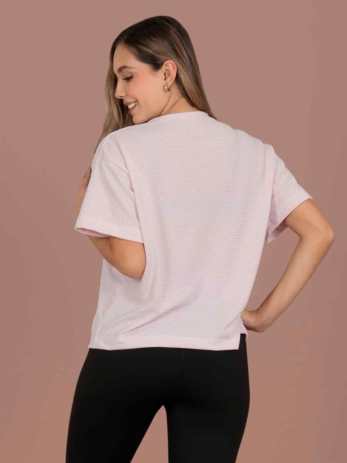 camiseta tulum panal pink - miniatura 4