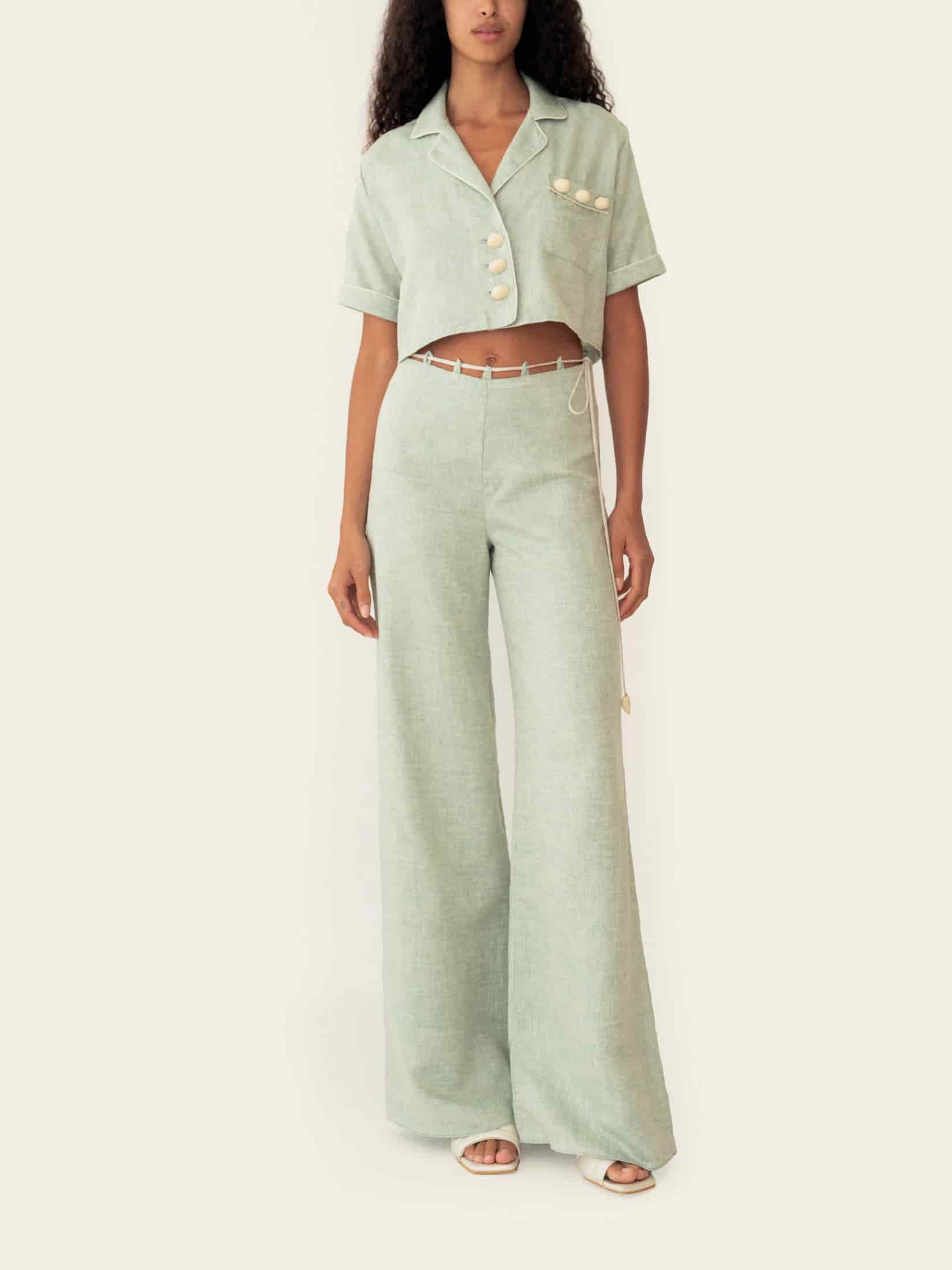 VERA PANT SEAFOAM GREEN - miniatura 2