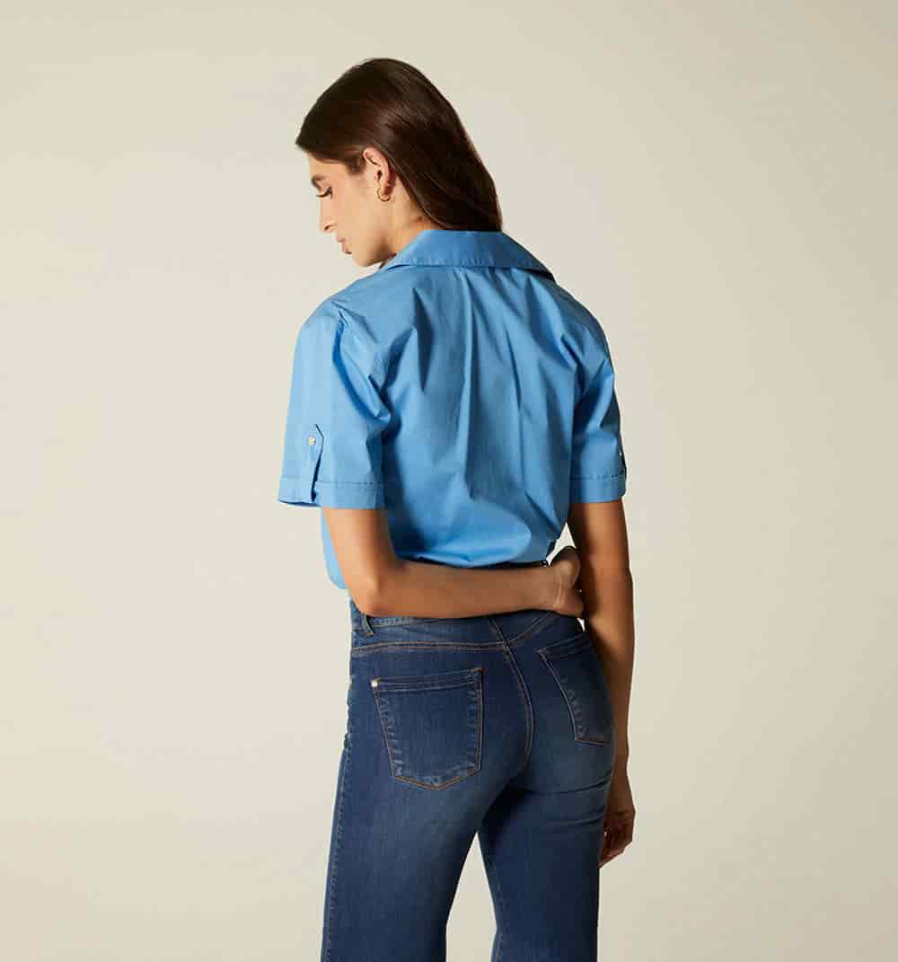 Blusa manga corta de boton - miniatura 5