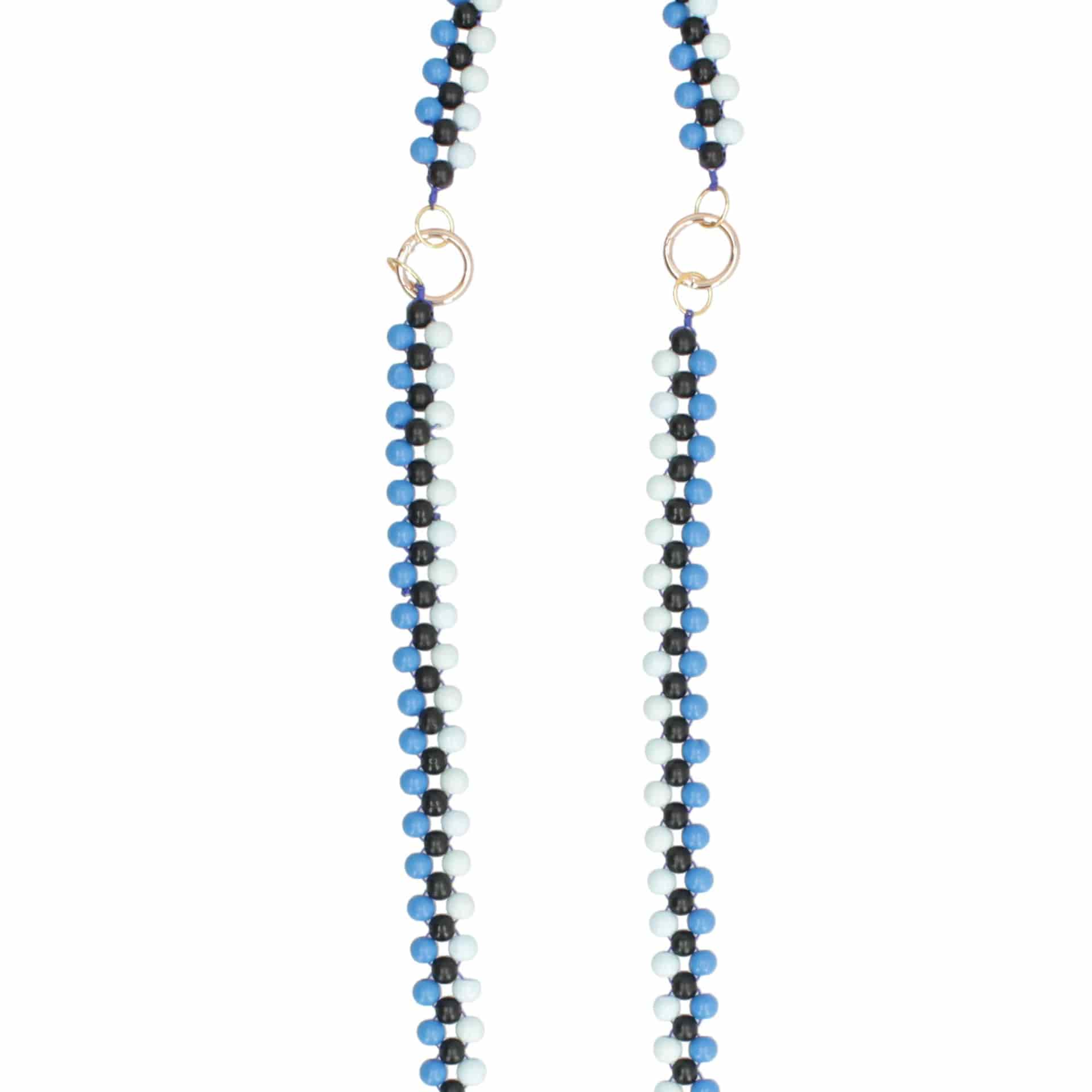 Strap Viajero En Chaquira De Madera - Luna Oscura - miniatura 3