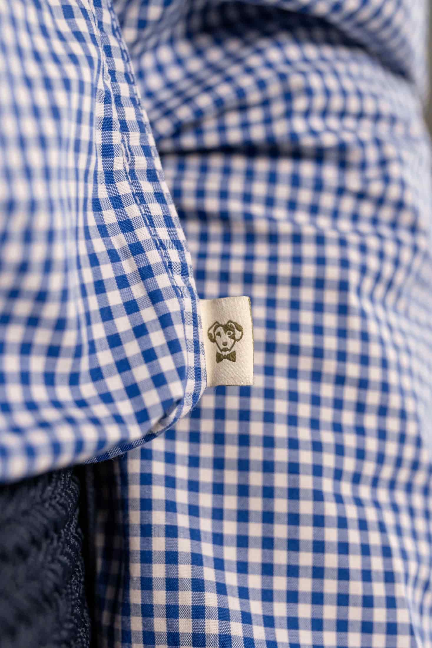 Camisa Antimanchas Popelina Cuadros Azul Oscuro Berna - miniatura 5