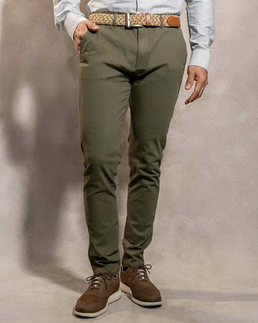 Pantalon Elastico Verde Claro - miniatura 2