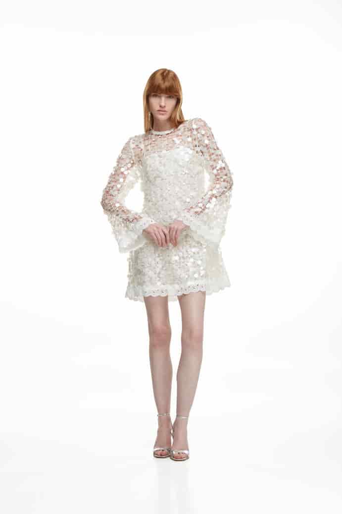 ECLIPSE MINI DRESS WHITE - miniatura 3