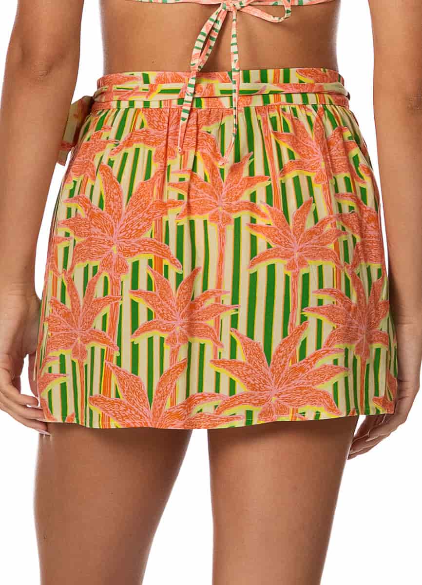 Maaji Blooming Stripes Oceane Short Skirt - miniatura 3
