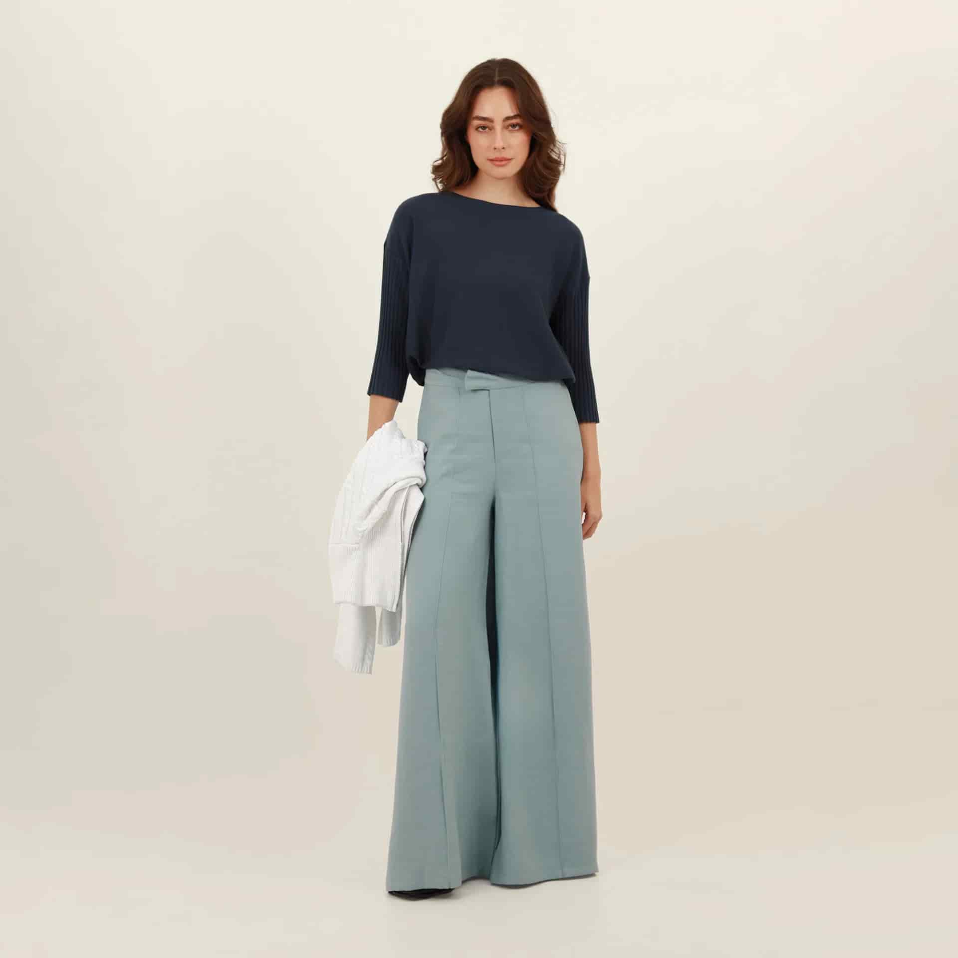 Pantalón ancho con alforzas - miniatura 2