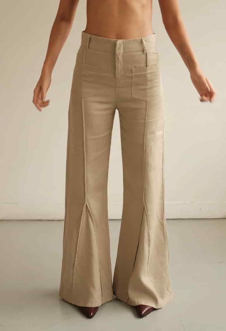 Pantalón Aire de lino | Mocca - miniatura 2