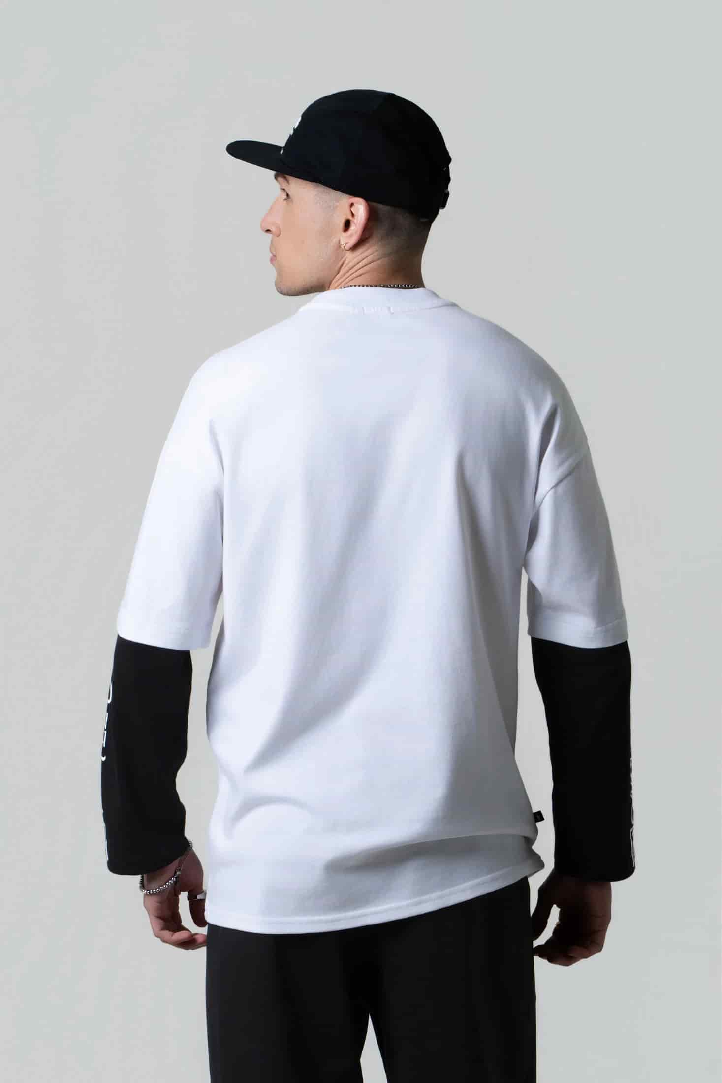 CAMISETA MANGA LARGA COLOR BLANCO BLANCO - miniatura 4