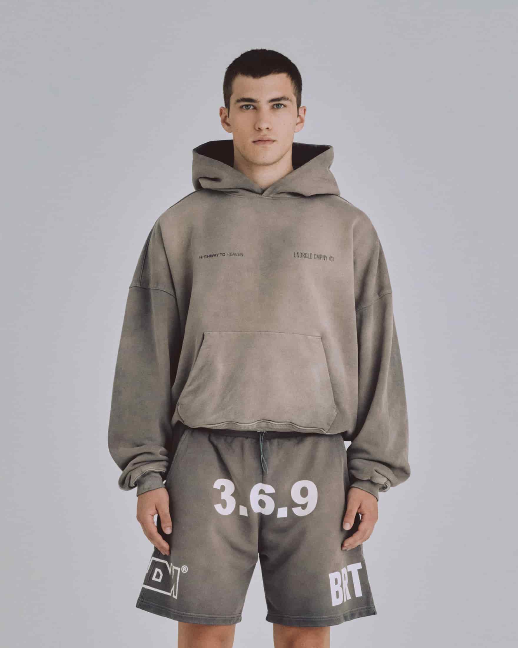 Spring Code Boxy Fit Hoodie Vintage Gray - miniatura 2