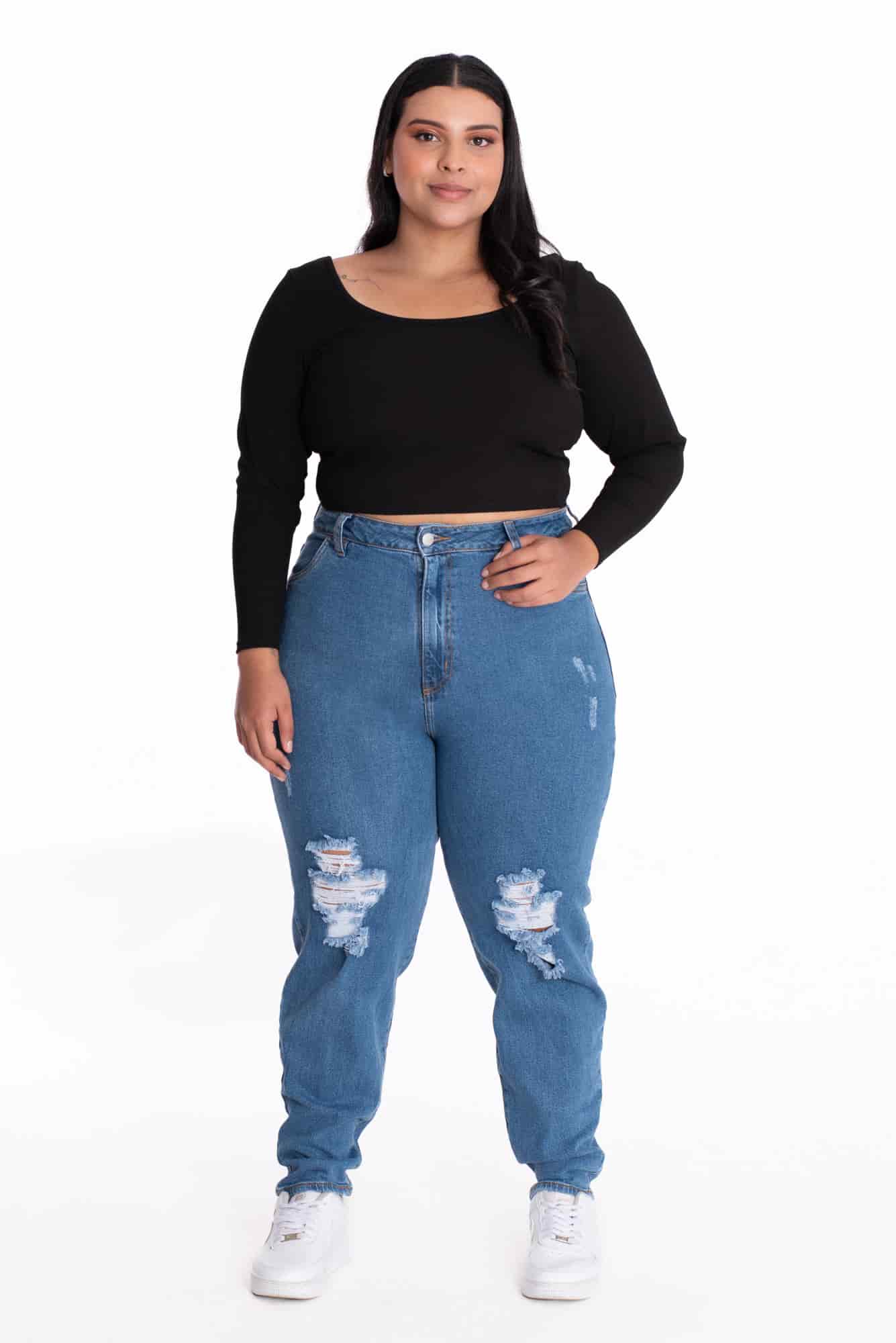 Jean Mom Azul Medio 403 - miniatura 2
