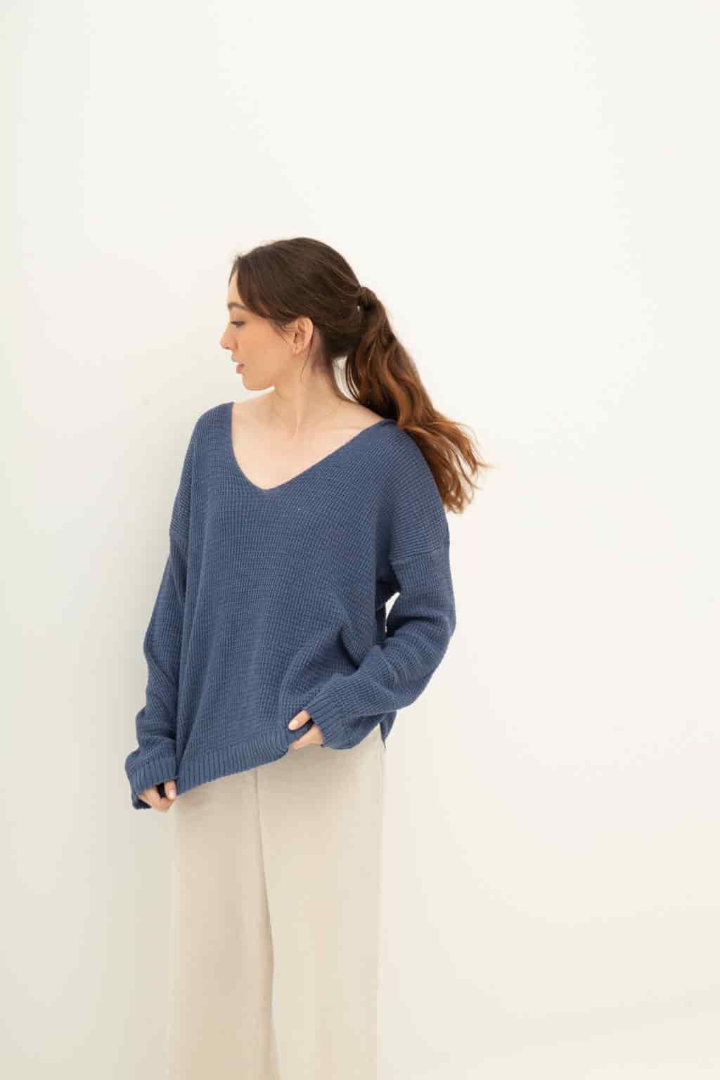 Saco Capota Oversized Petróleo - miniatura 5