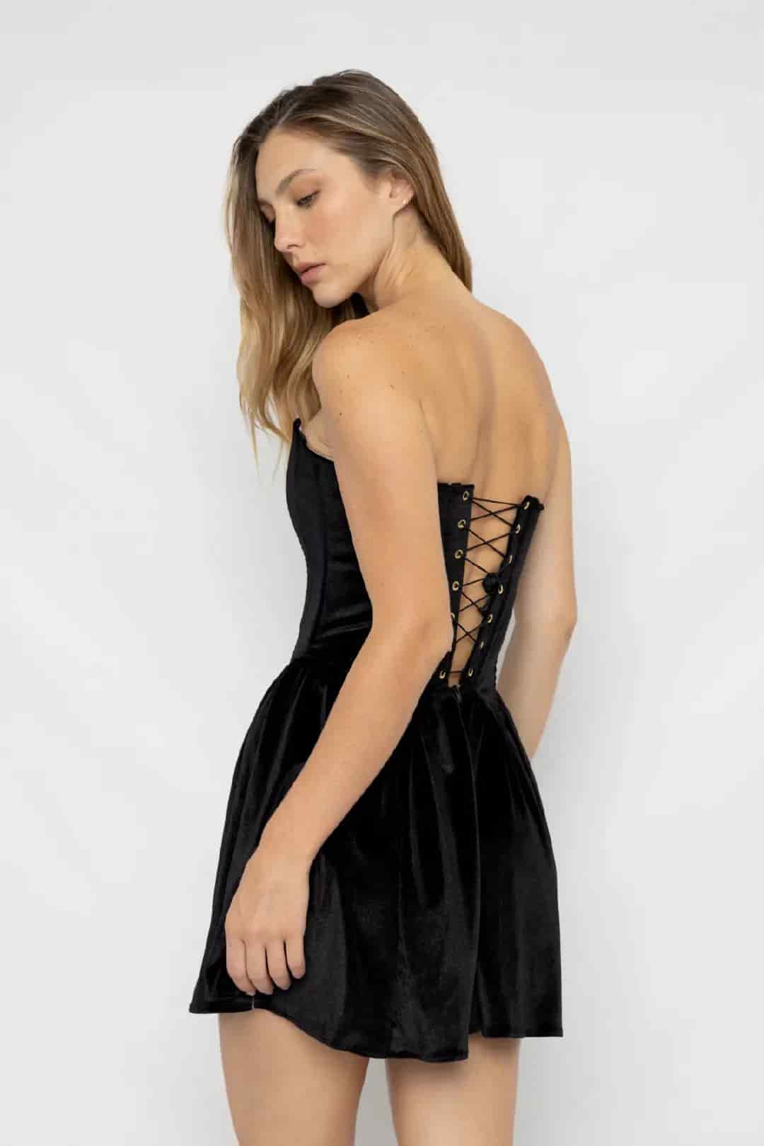 VESTIDO SUZETTE NEGRO - miniatura 3