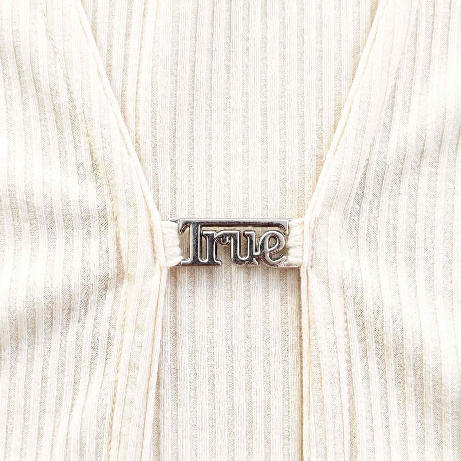 Rib Cropped Cardigan - Cream - miniatura 3